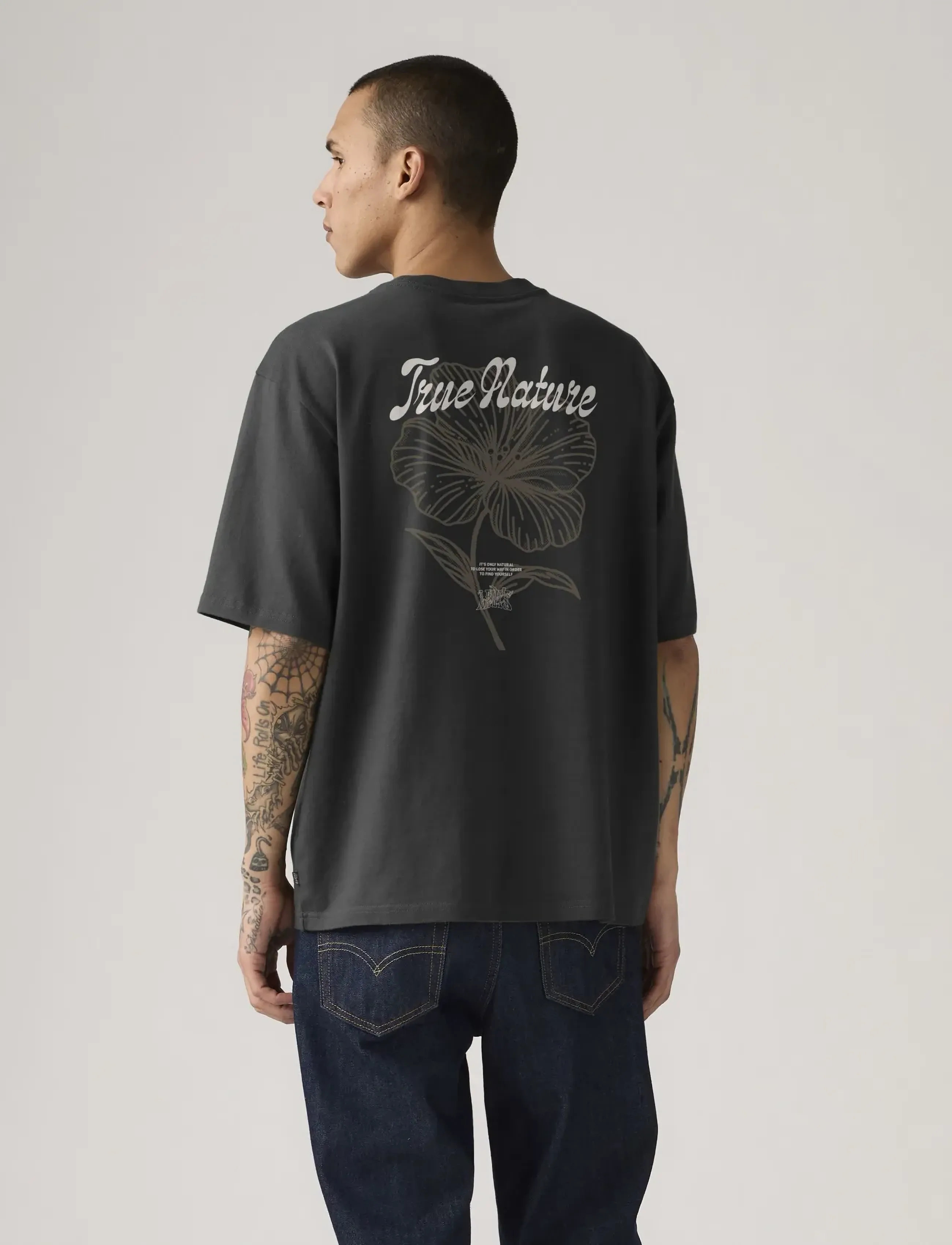 Levi's® - HALF SLEEVE TEE LEVIS TONAL SC - laveste priser - blacks - 3