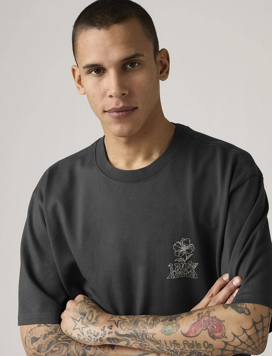 Levi's® - HALF SLEEVE TEE LEVIS TONAL SC - kortermede t-skjorter - blacks - 4