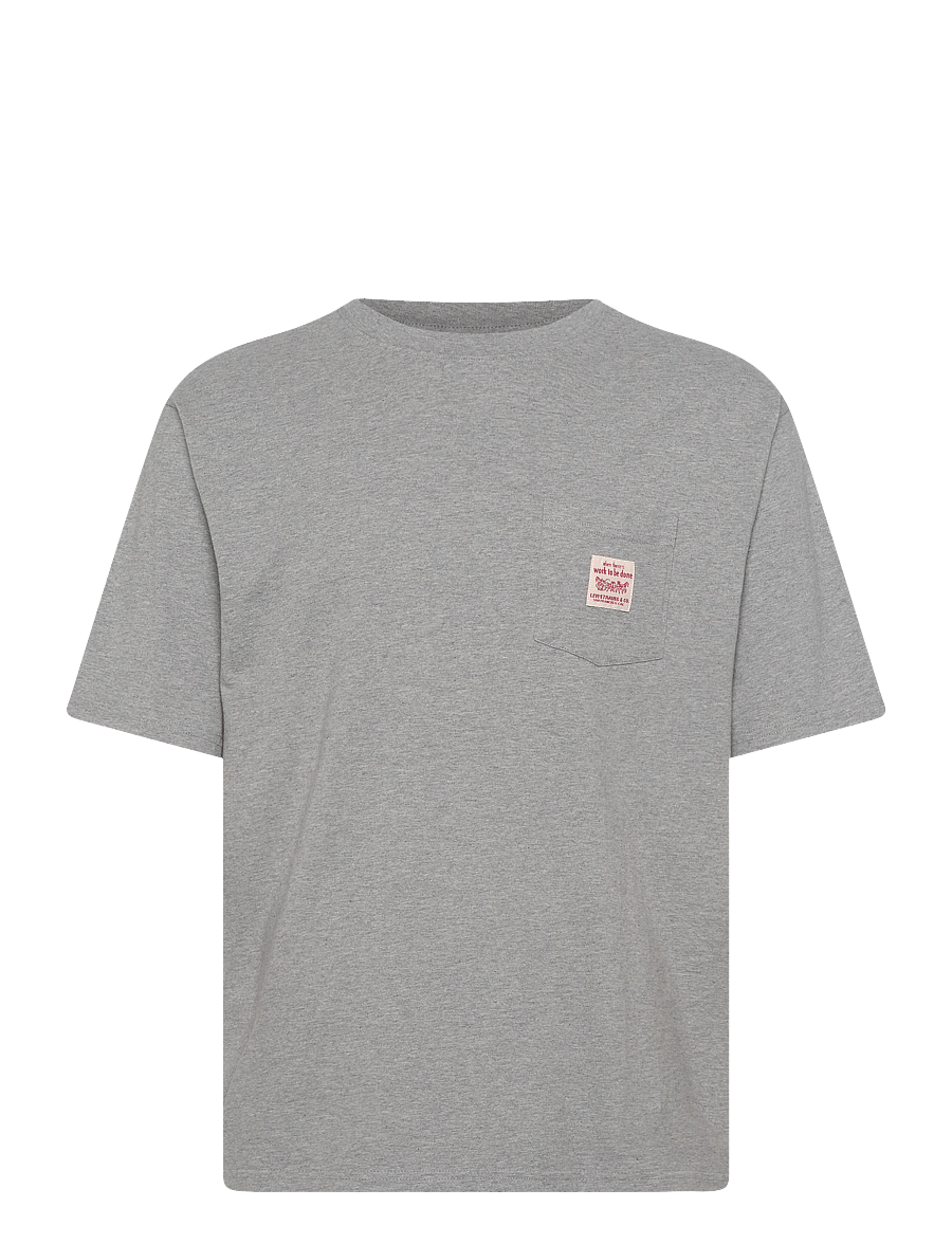 Levi's® - SS WORKWEAR TEE MID TONE GREY - kurzärmelig - greys - 1