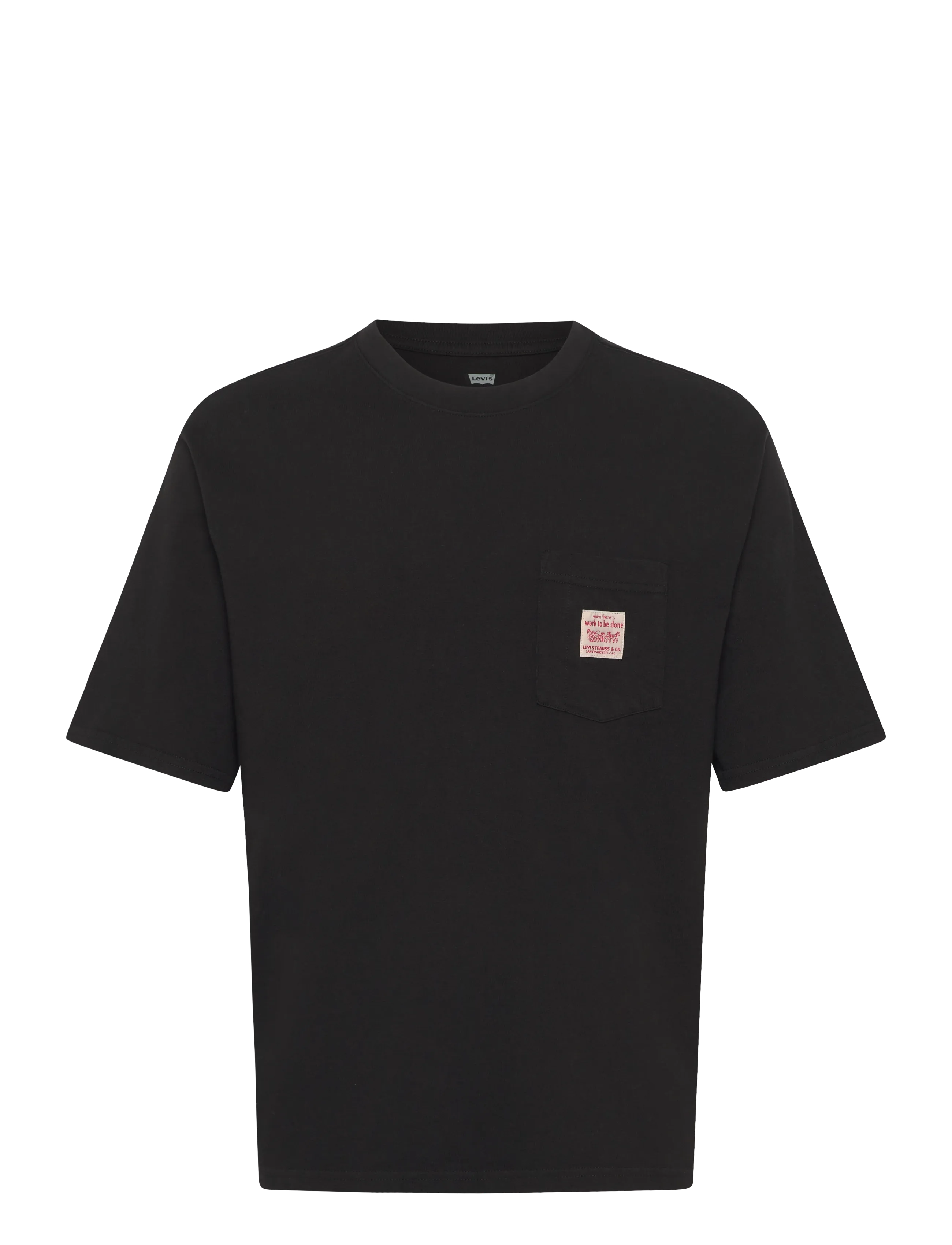 Levi's® SS WORKWEAR TEE METEORITE - Kläder - BLACKS / black