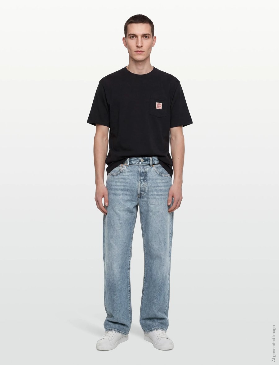Levi's® - SS WORKWEAR TEE METEORITE - kurzärmelig - blacks - 0