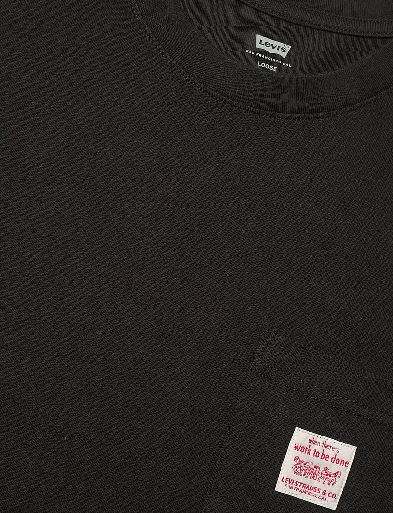 Levi's® - SS WORKWEAR TEE METEORITE - kurzärmelig - blacks - 5