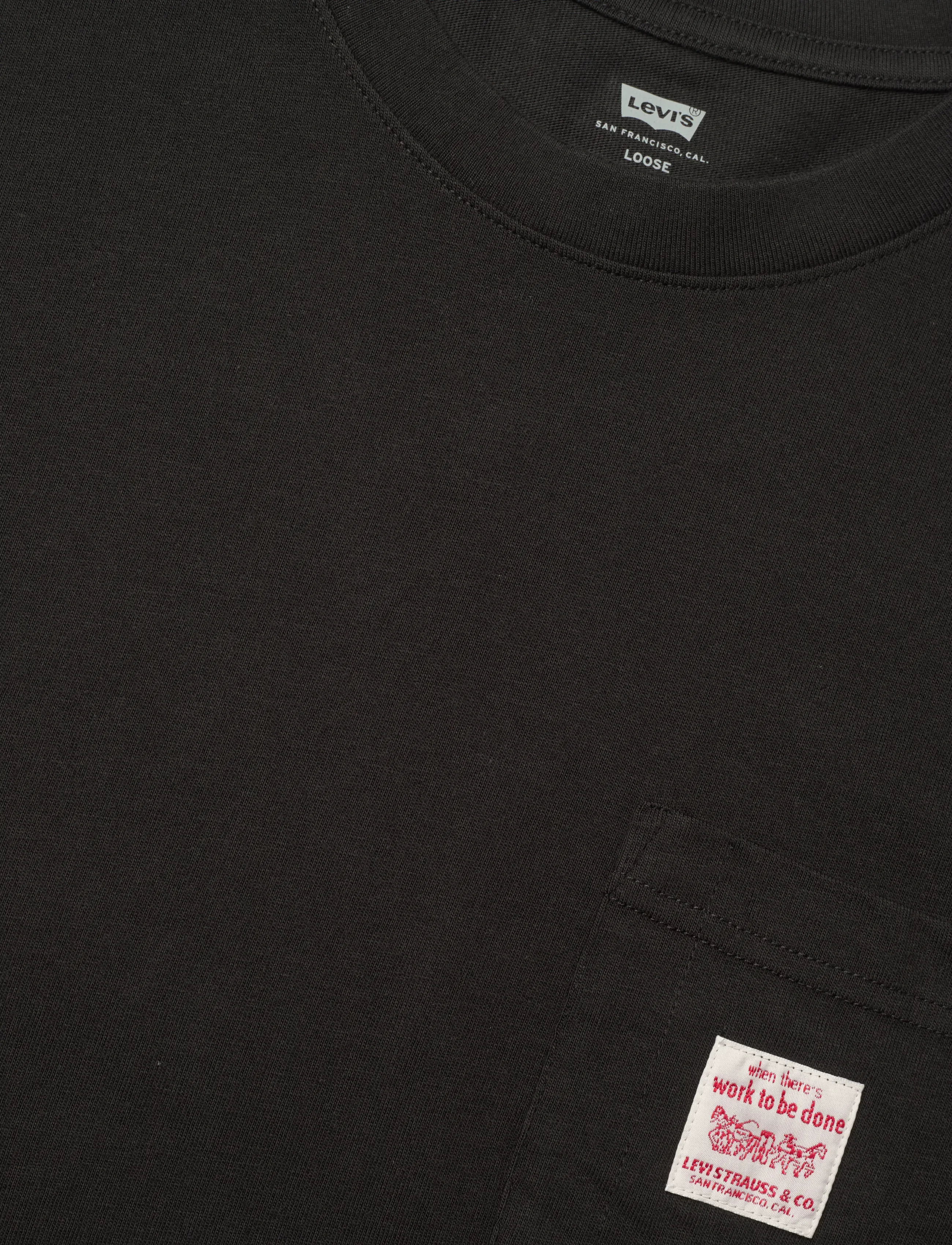 Levi's® - SS WORKWEAR TEE METEORITE - alhaisimmat hinnat - blacks - 5