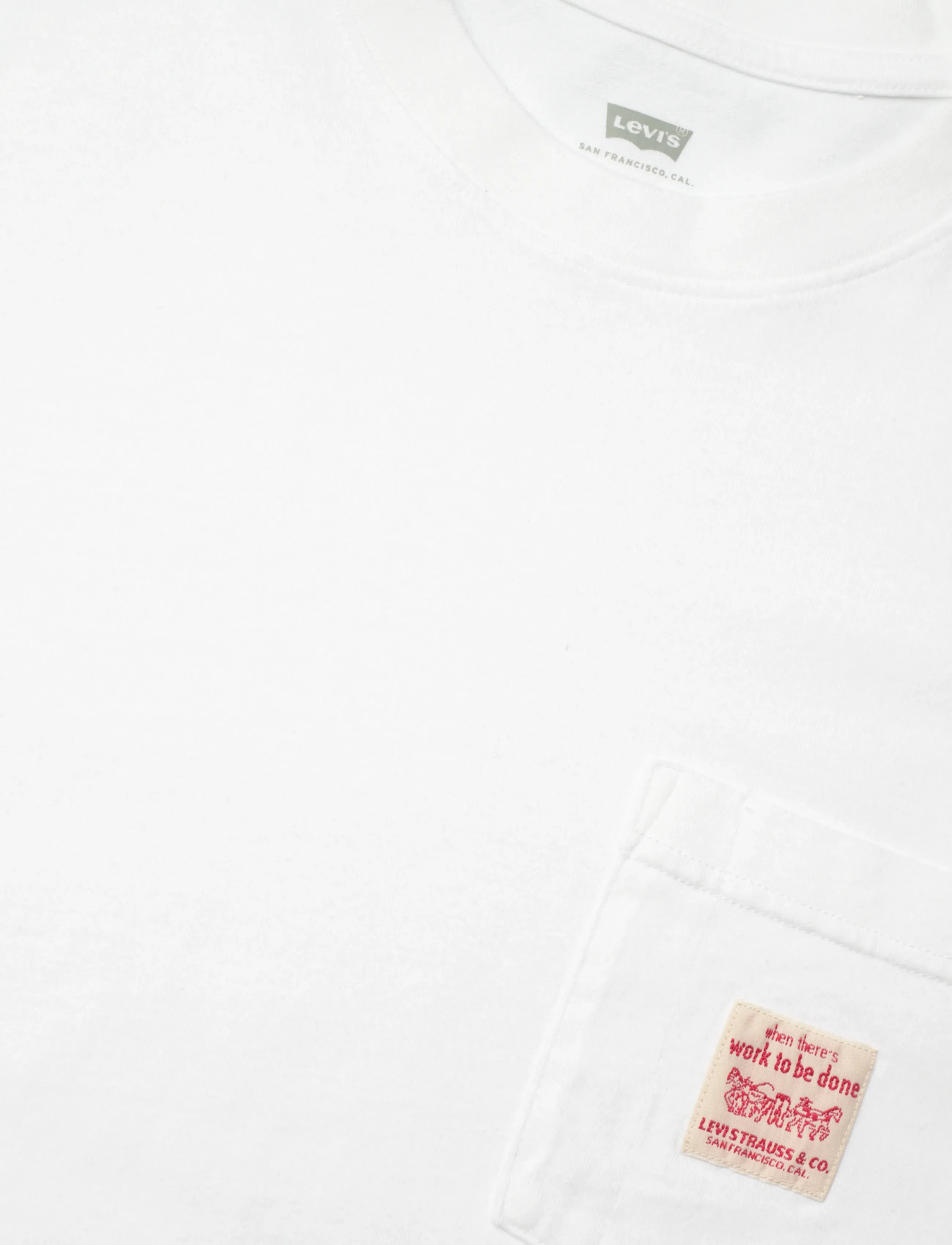 Levi's® - SS WORKWEAR TEE BRIGHT WHITE - laveste priser - whites - 5