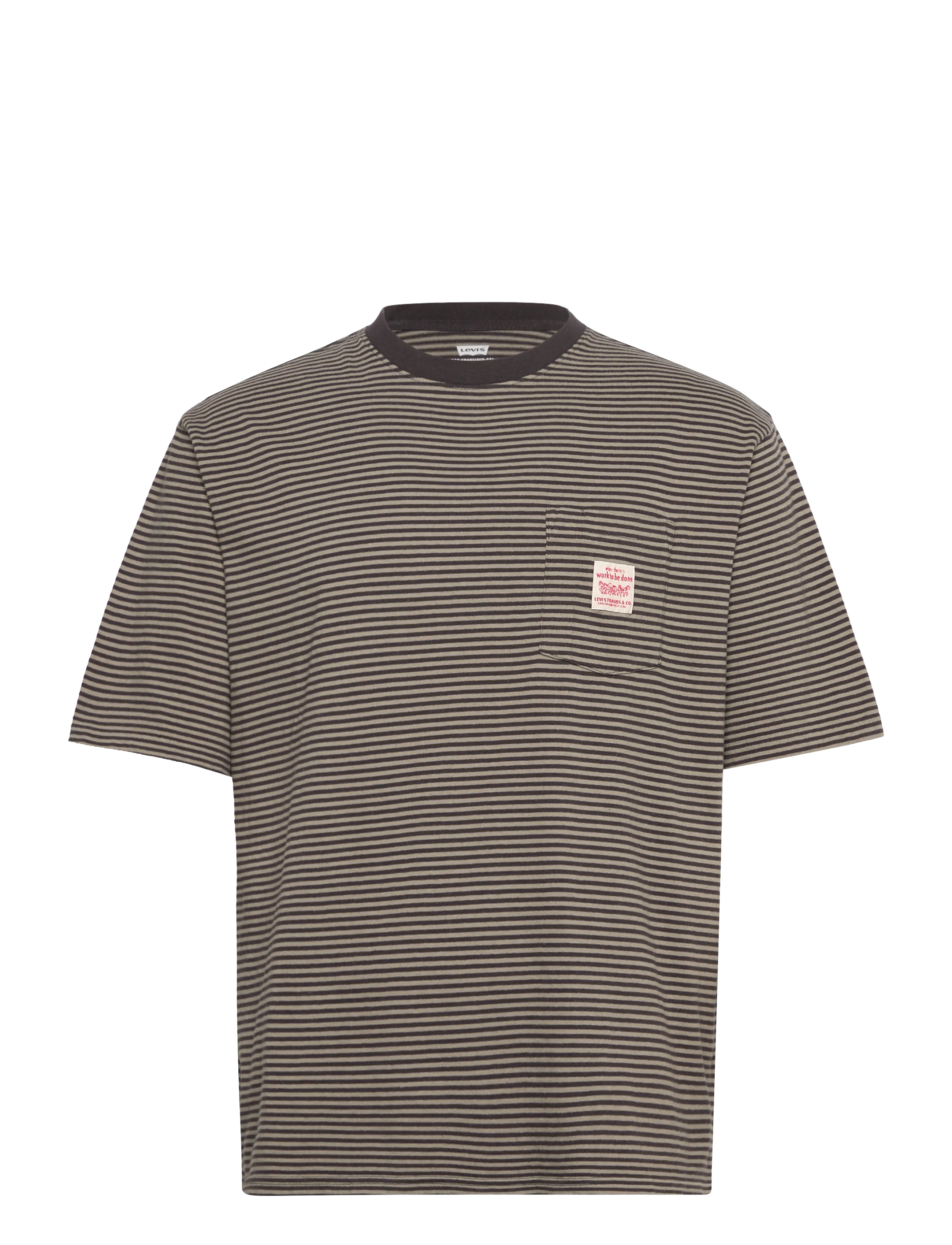 Levi's® SS WORKWEAR TEE EUAN STRIPE DR - T-shirts - MULTI-COLOR / black