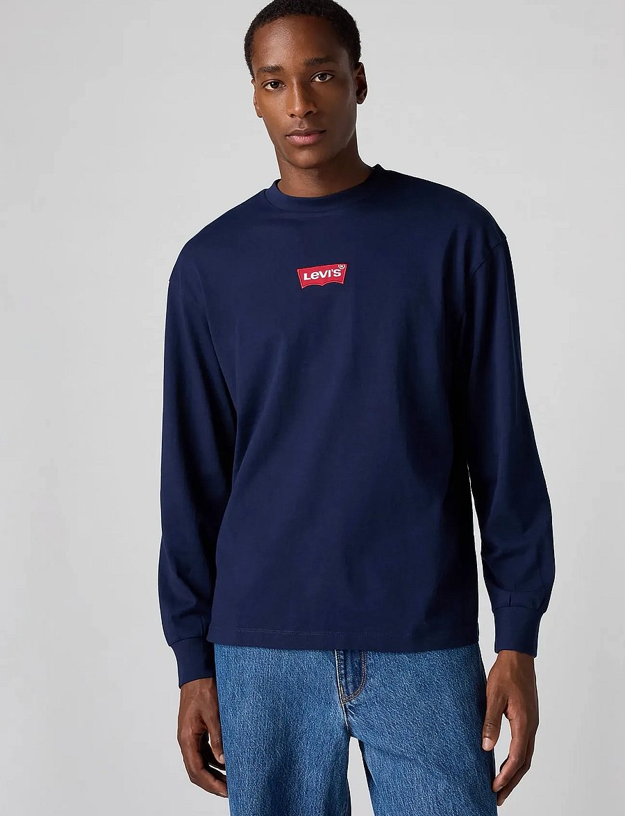 Levi's® - LS GRAPHIC AUTHENTIC TEE BADGE - blues - 0