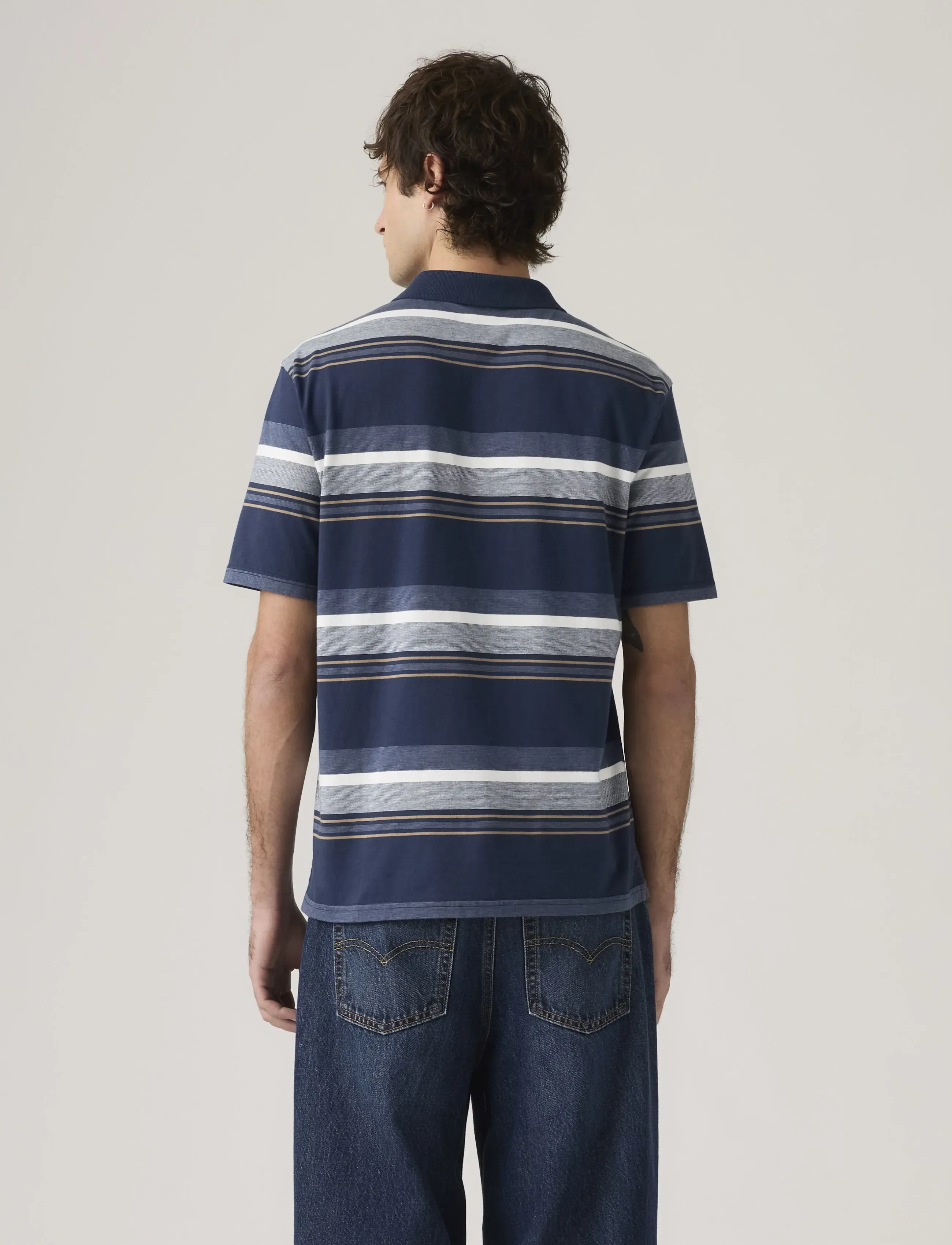 Levi's® - AUTHENTIC POLO KURTLEY STRIPE - kurzärmelig - blues - 3