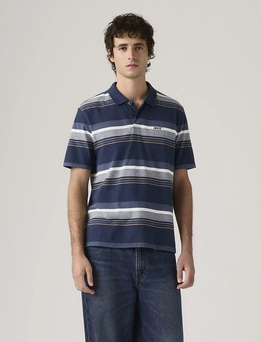 Levi's® - AUTHENTIC POLO KURTLEY STRIPE - lühikeste varrukatega polod - blues - 5