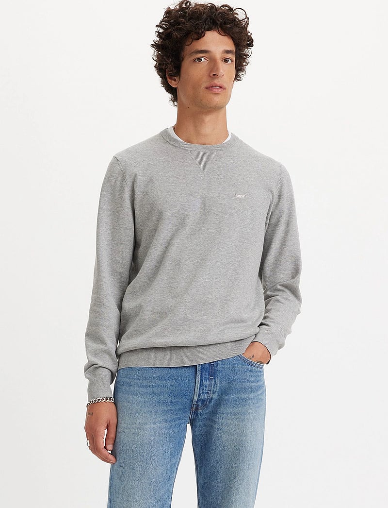 Levi's® - LIGHTWEIGHT HM SWEATER MID TON - Ümmarguse kaelusega kudumid - greys - 3