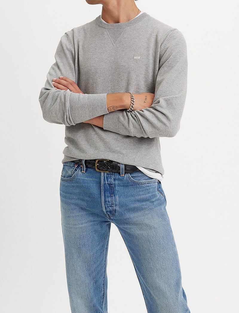 Levi's® - LIGHTWEIGHT HM SWEATER MID TON - Ümmarguse kaelusega kudumid - greys - 5