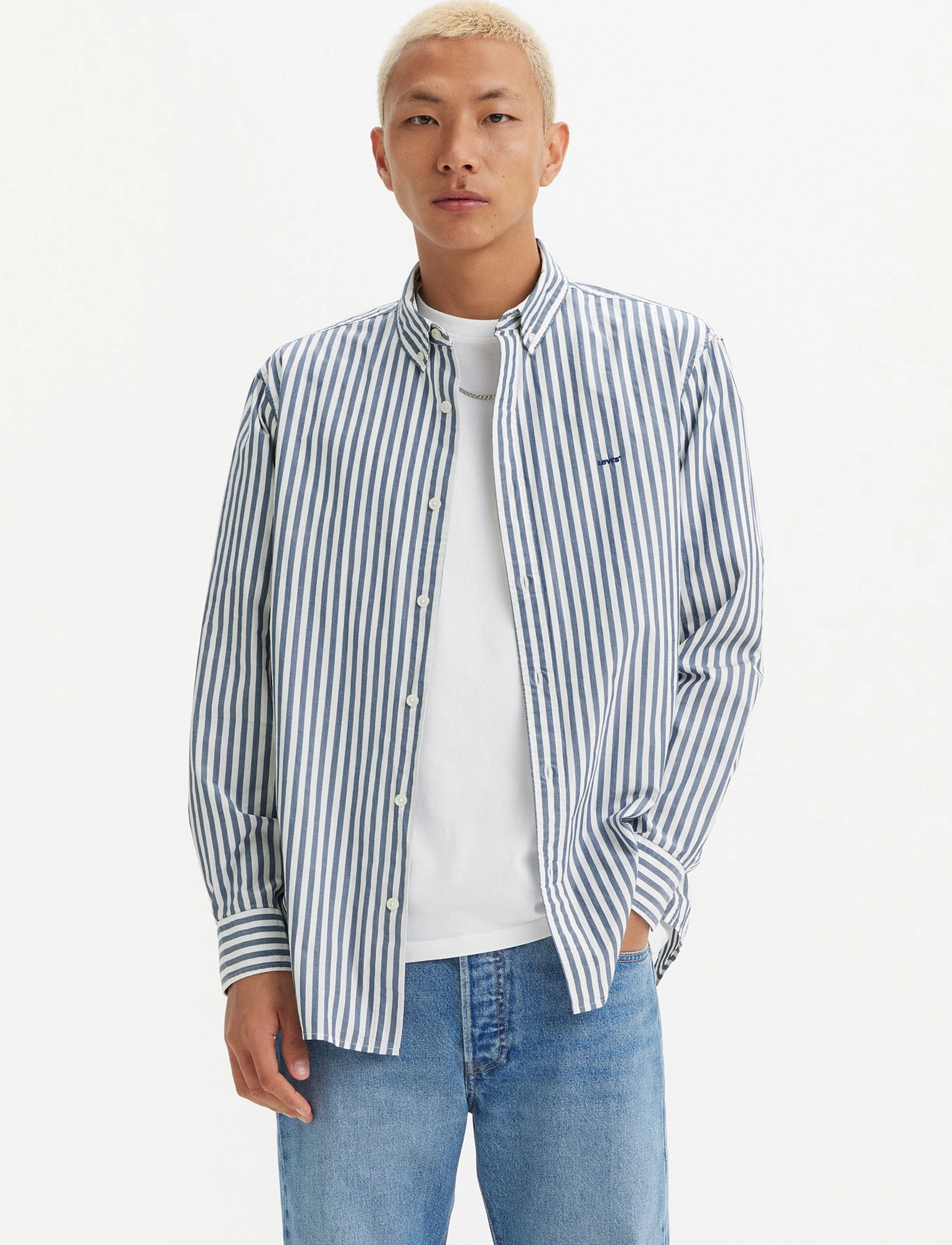 Levi's® - AUTHENTIC BUTTON DOWN DEAN STR - blues - 4