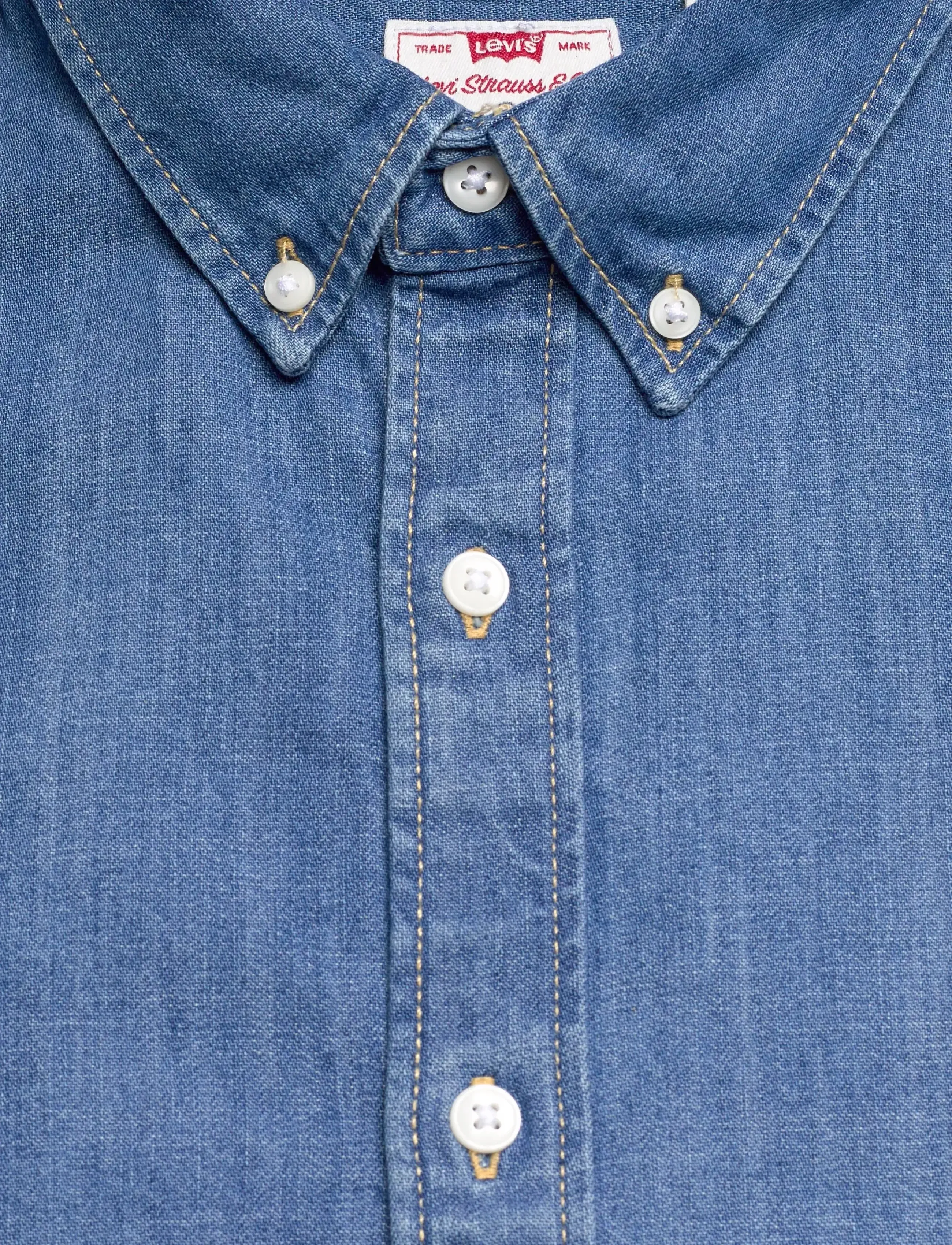 Levi's® - AUTHENTIC BUTTON DOWN WOODROW - denimskjorter - med indigo - flat finish - 5