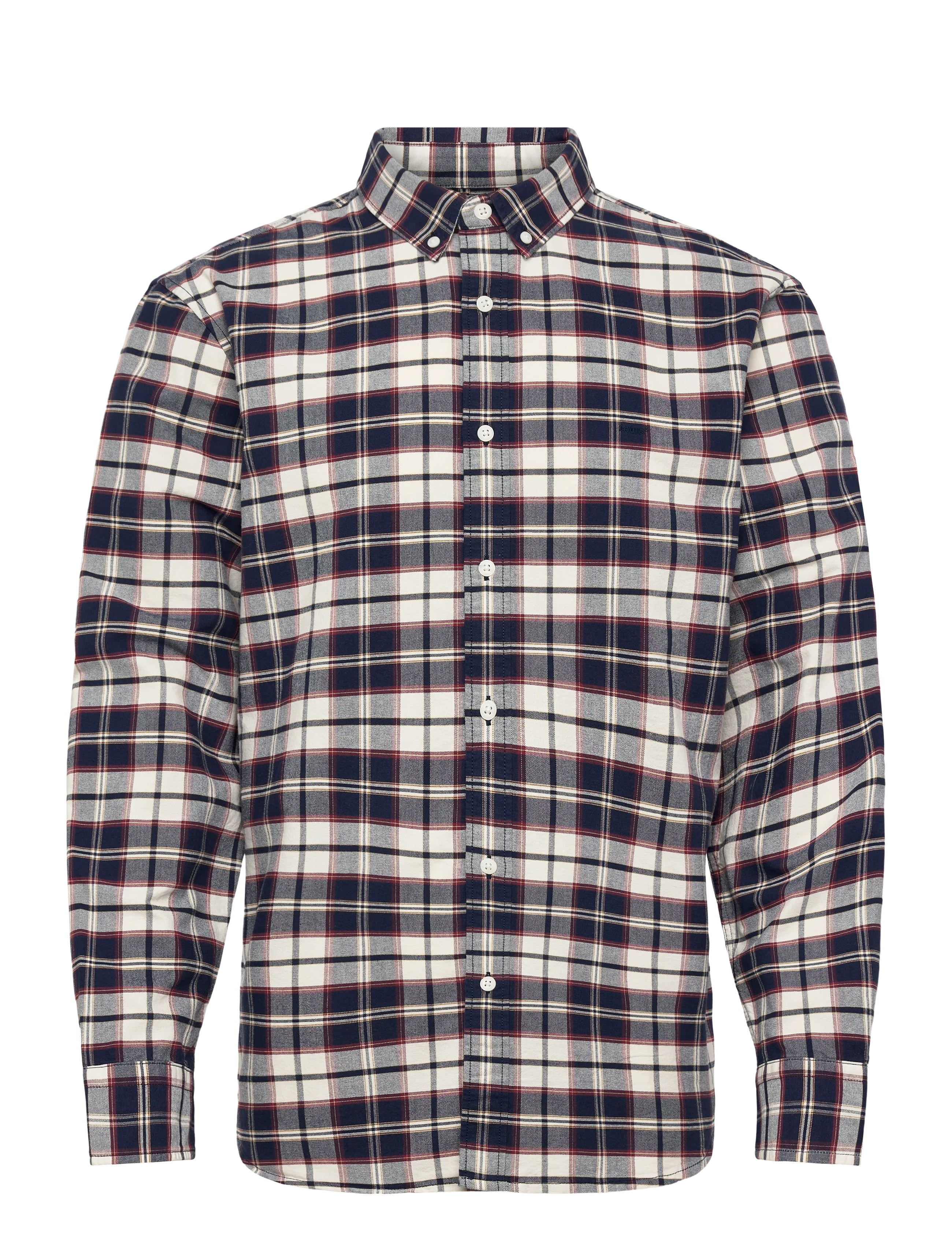 AUTHENTIC BUTTON DOWN ATILA PLAID DRESS BLUES OXFORD