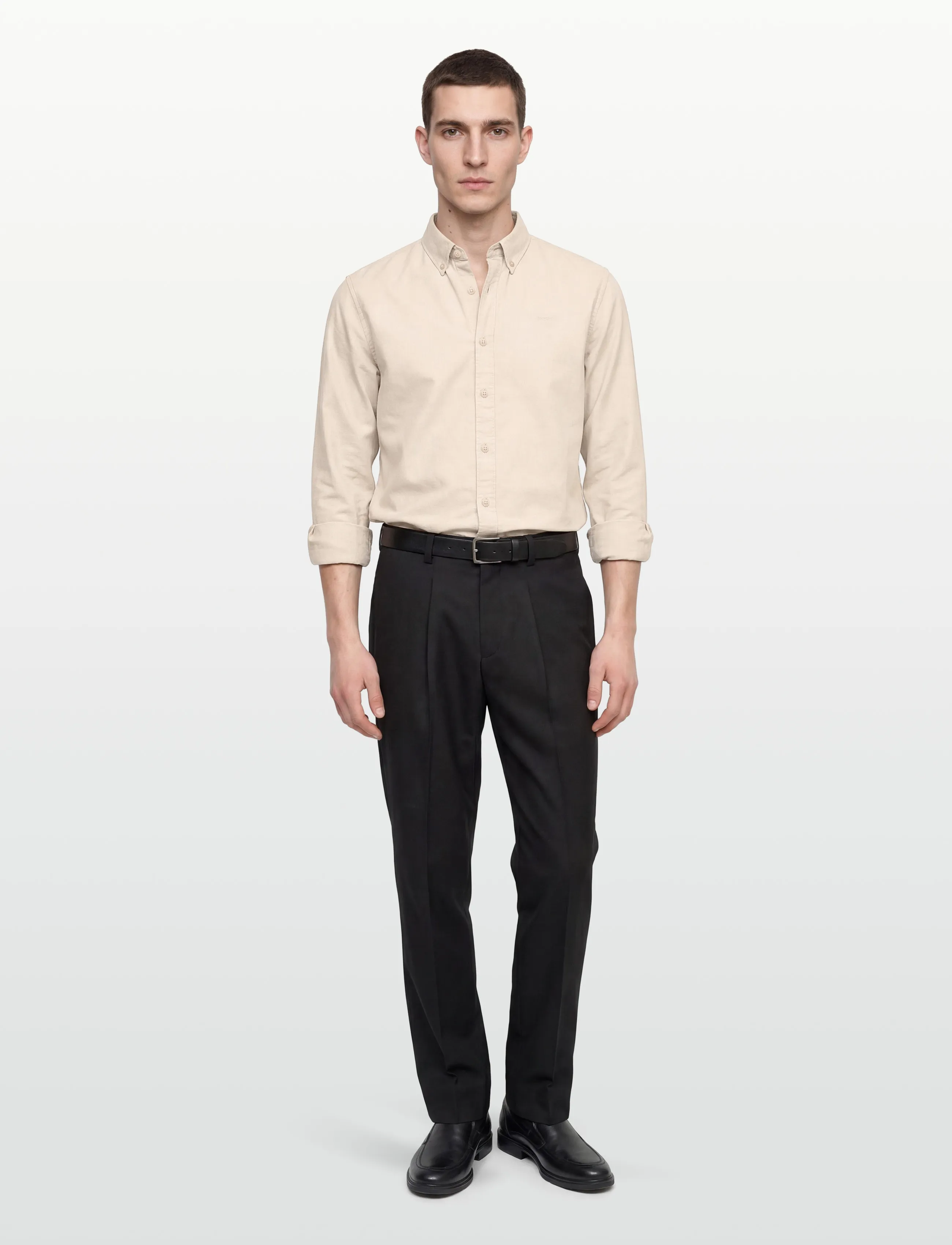 Levi's Authentic Button Down Pumice S, Mænd, Button Down Skjorte, Cream, Str: XXL