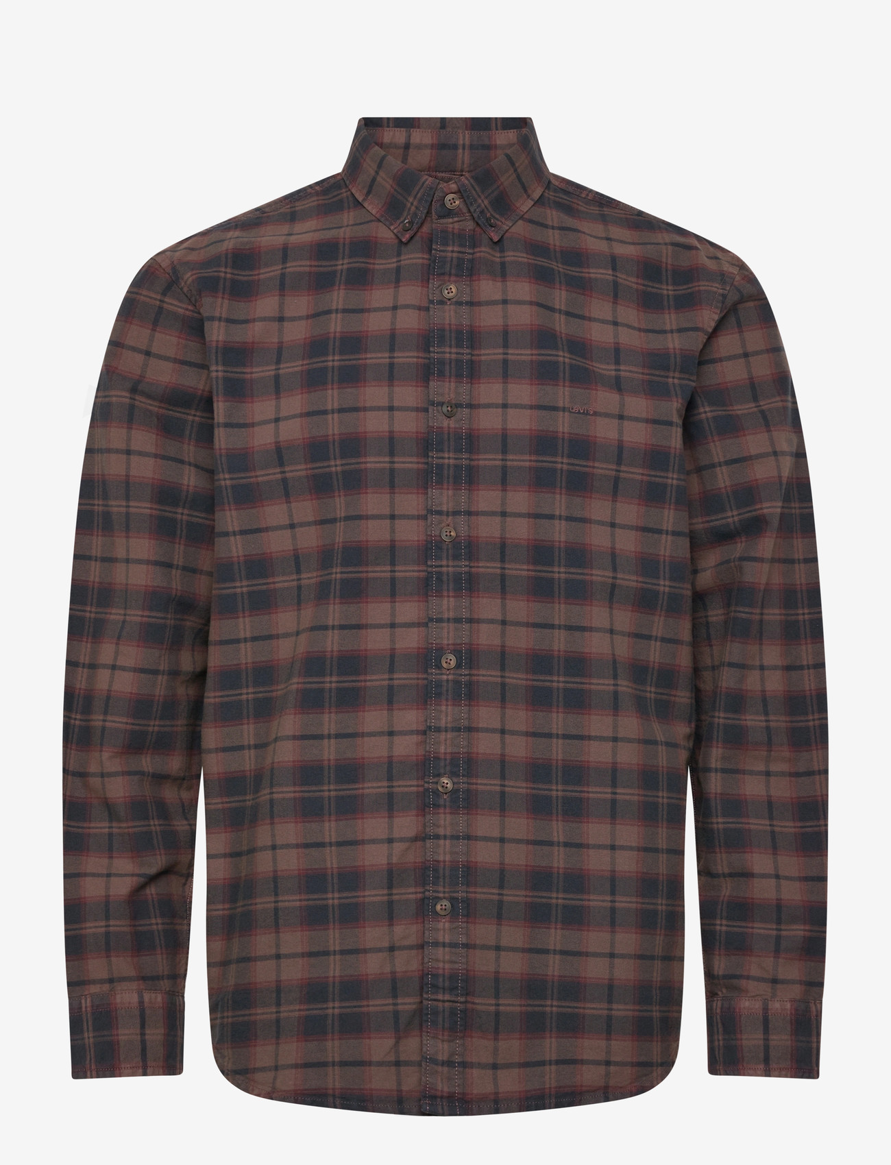 Levi's® - AUTHENTIC BUTTON DOWN CHOCOLAT - casual skjortor - browns - 1