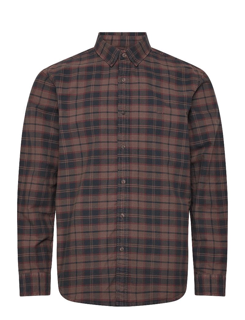 Levi's® - AUTHENTIC BUTTON DOWN CHOCOLAT - ternede skjorter - browns - 1