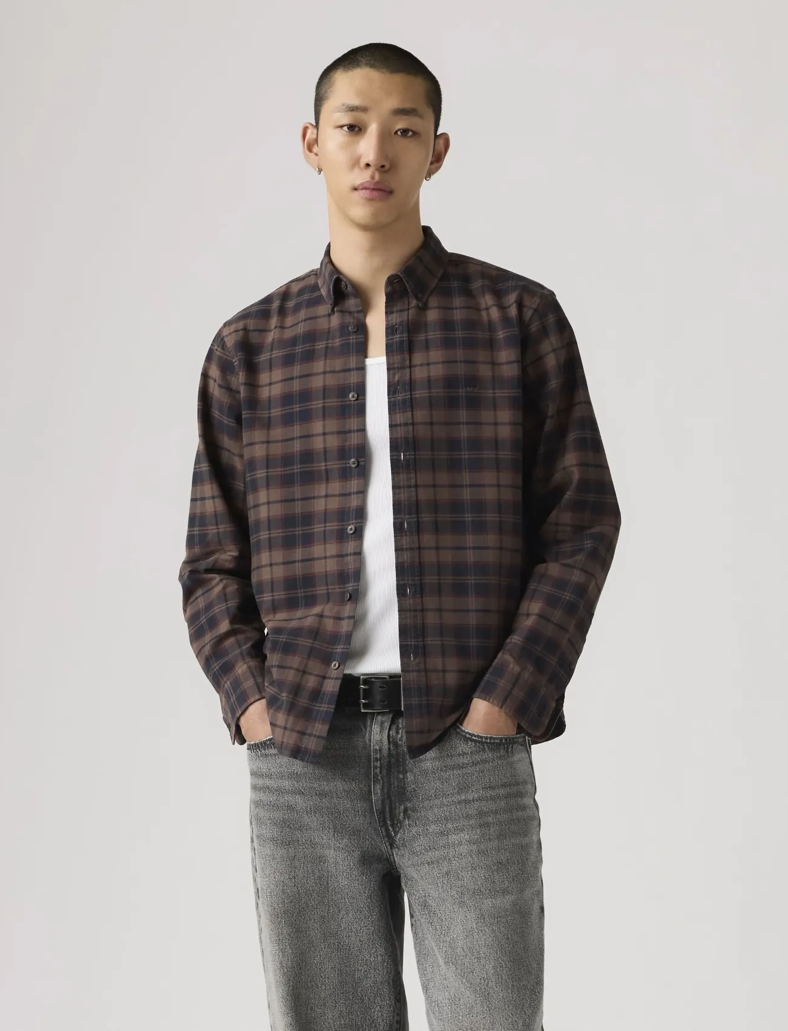 Levi's® - AUTHENTIC BUTTON DOWN CHOCOLAT - birthday gifts - browns - 5