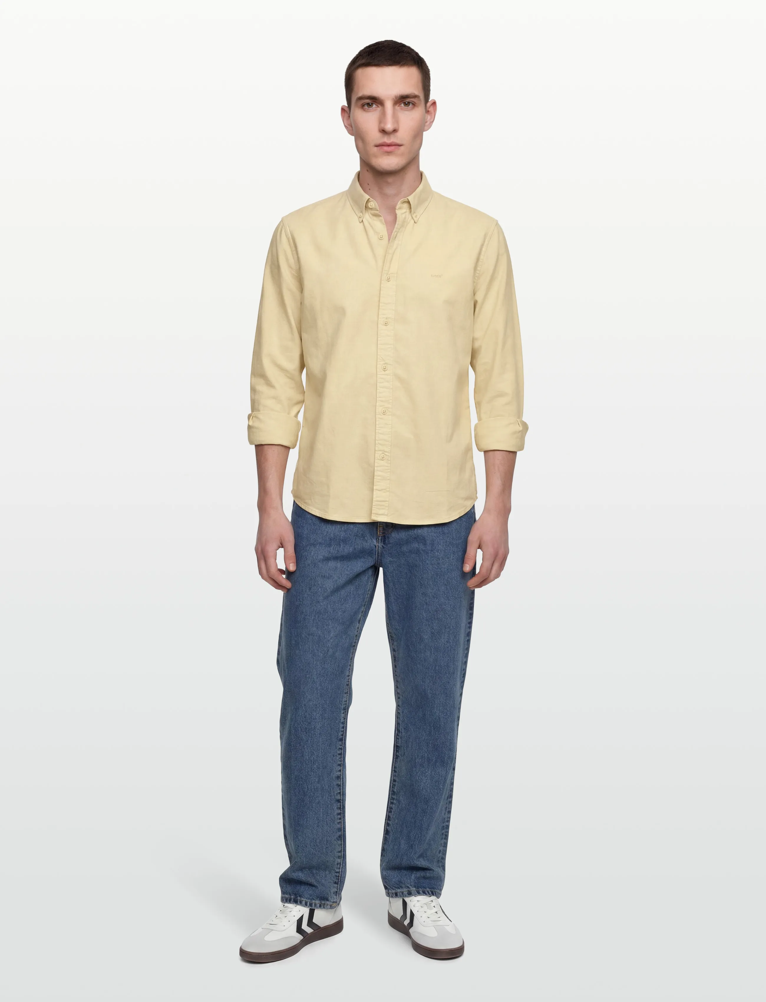 Levi's Authentic Button Down Rutabaga, XL, Shirts, Gelb - Oxford Shirt, Männerswear