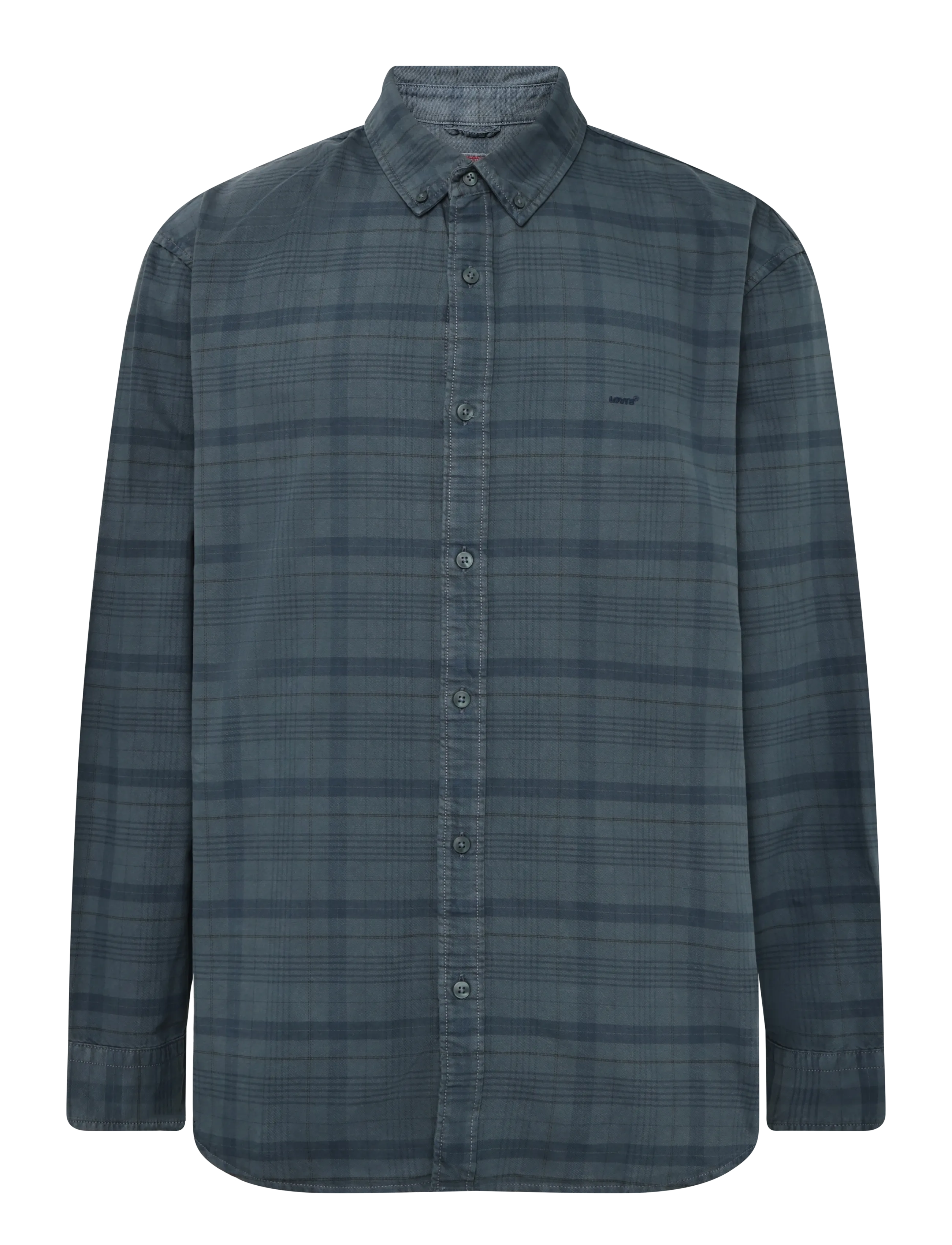 Levi's® - AUTHENTIC BUTTON DOWN DARK SLA - rutiga skjortor - blues - 1