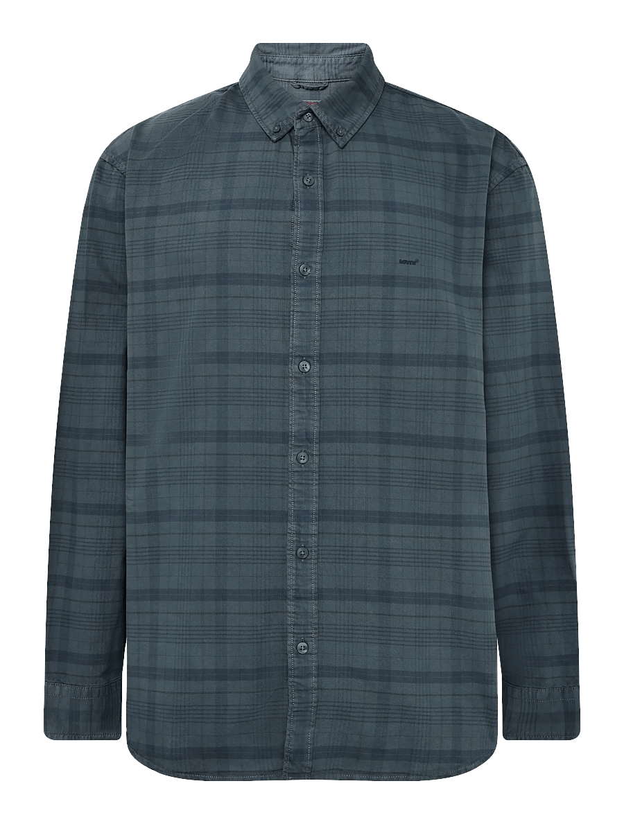 Levi's® - AUTHENTIC BUTTON DOWN DARK SLA - rutiga skjortor - blues - 1