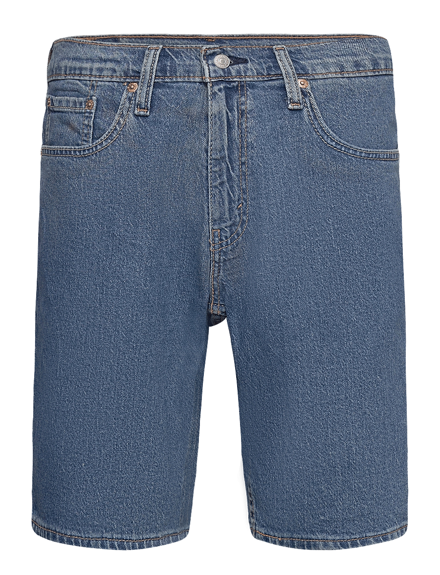 Levi's® - 445 ATHLETIC SHORTS HERMES SWI - denim shorts - med indigo - flat finish - 1