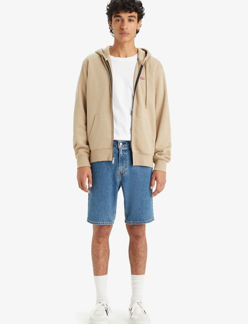 Levi's® - 445 ATHLETIC SHORTS HERMES SWI - jeans shorts - med indigo - flat finish - 0