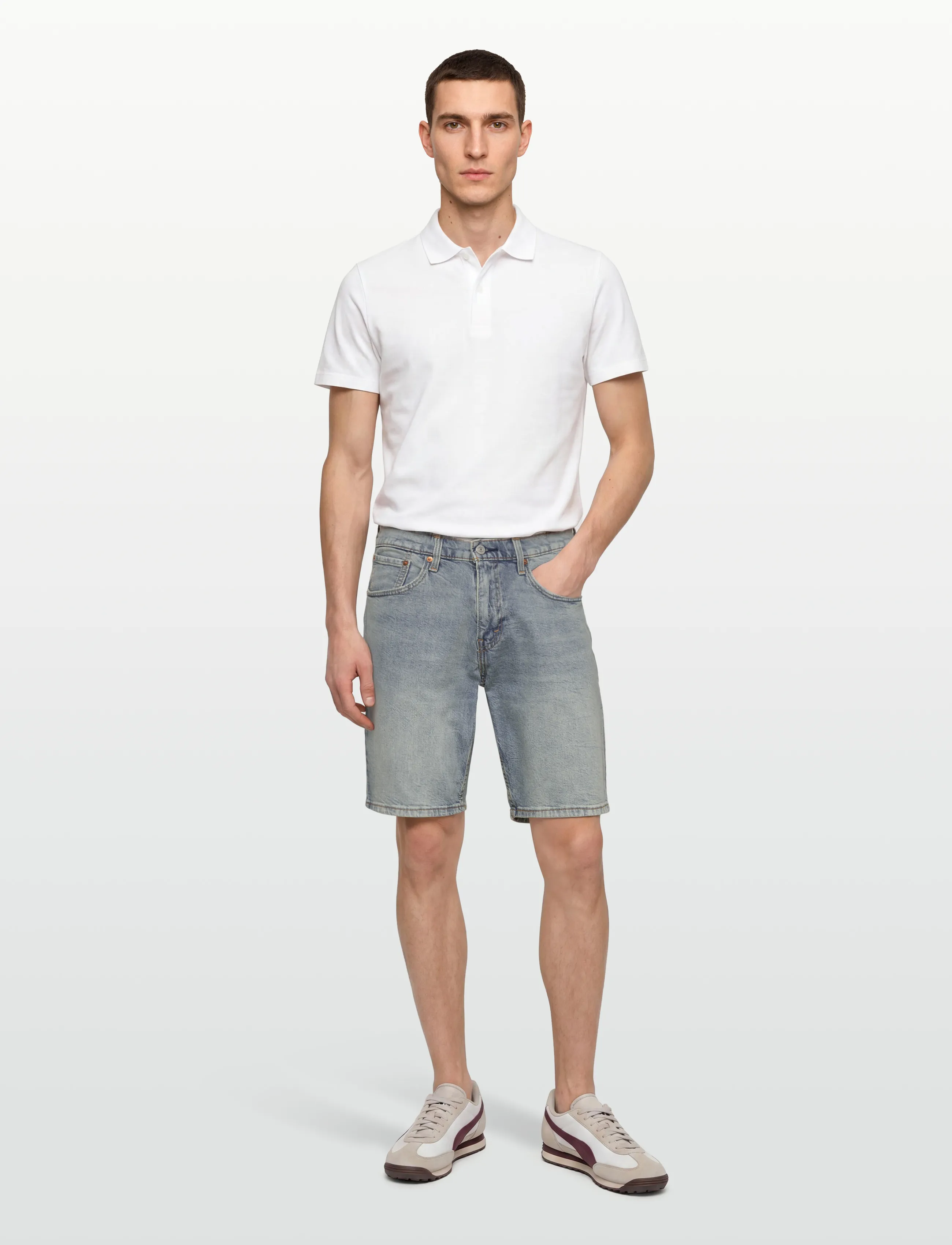 Levi's 445 Athletic Shorts Atlas Skie, 28, Shorts, Blau - Denim Männerswear