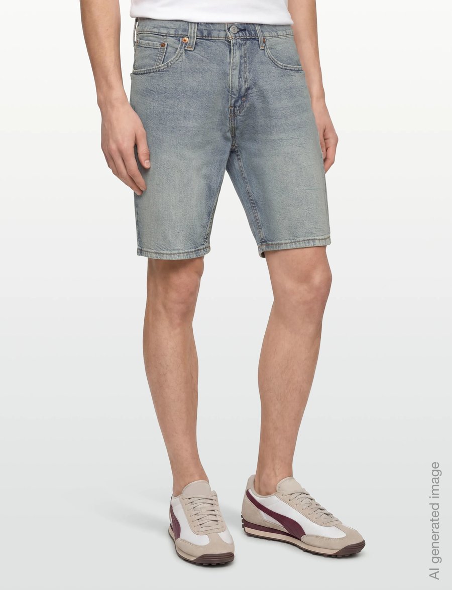 Levi's® - 445 ATHLETIC SHORTS ATLAS SKIE - lühikesed teksapüksid - light indigo - worn in - 3