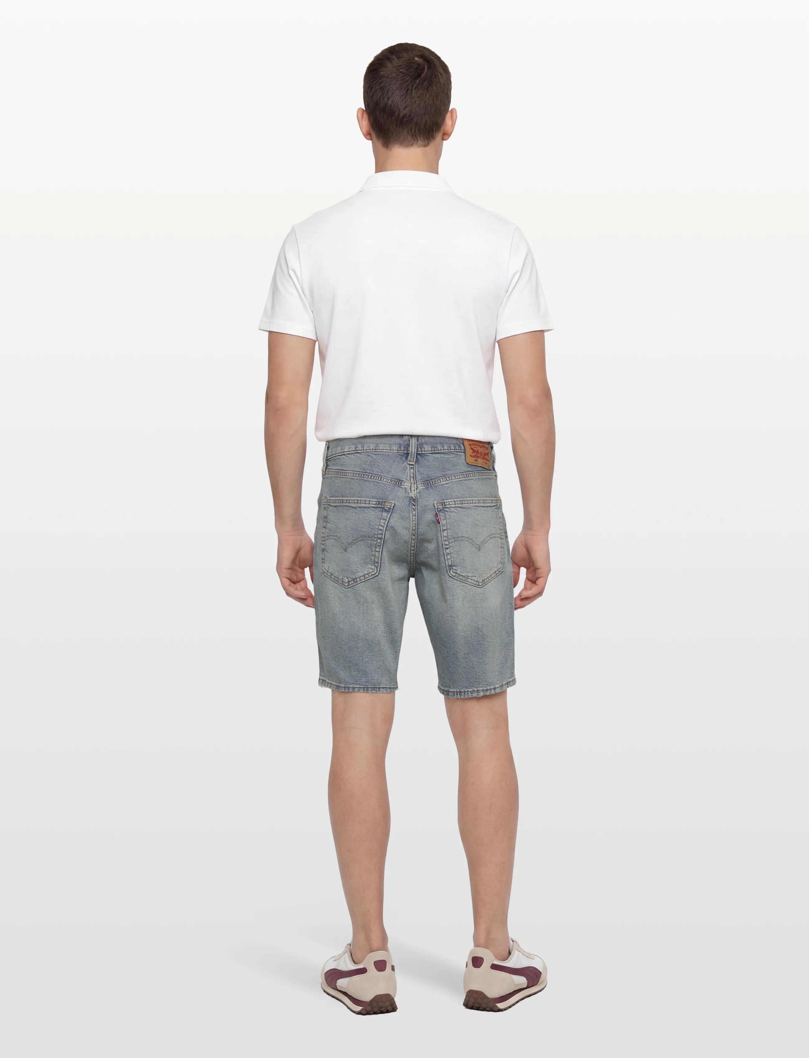 Levi's® - 445 ATHLETIC SHORTS ATLAS SKIE - jorts - light indigo - worn in - 4