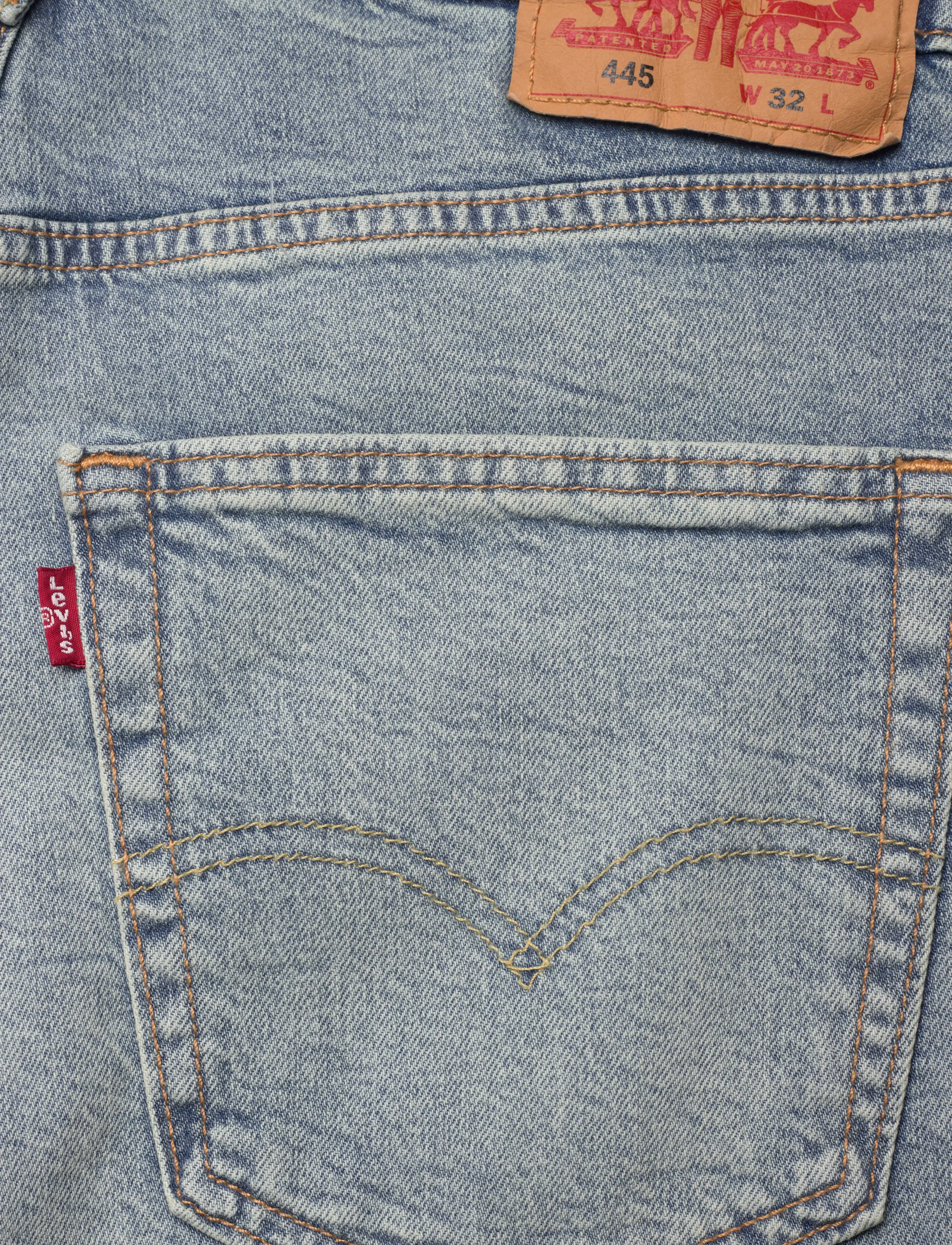 Levi's® - 445 ATHLETIC SHORTS ATLAS SKIE - gallastuttbuxur - light indigo - worn in - 4