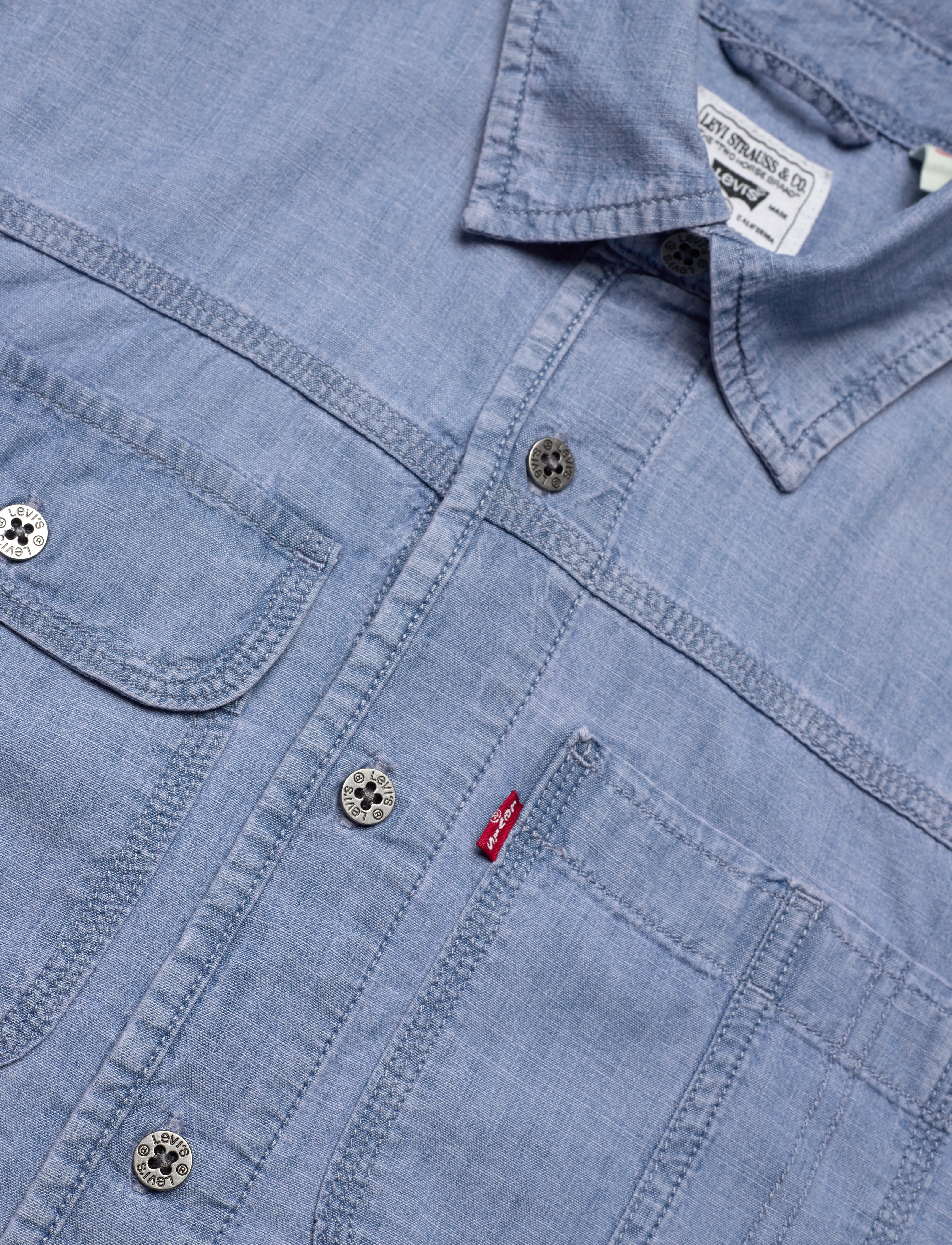 Levi's® - LS AUBURN WORKER LINDE CHAMBRA - blues - 5
