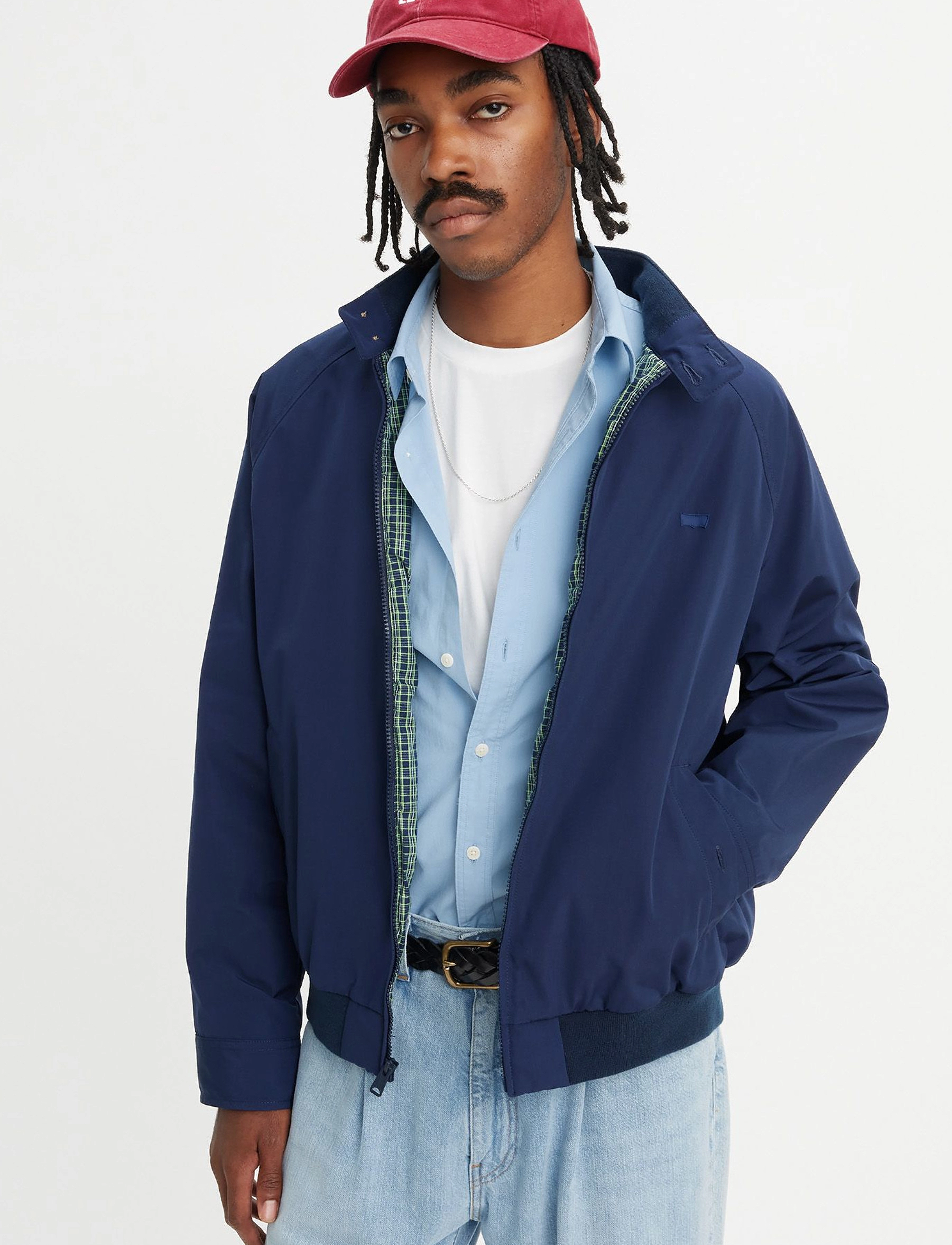 Levi's Baker Harrington Jacket Naval, M, Jackets, Blau - Light Männerswear