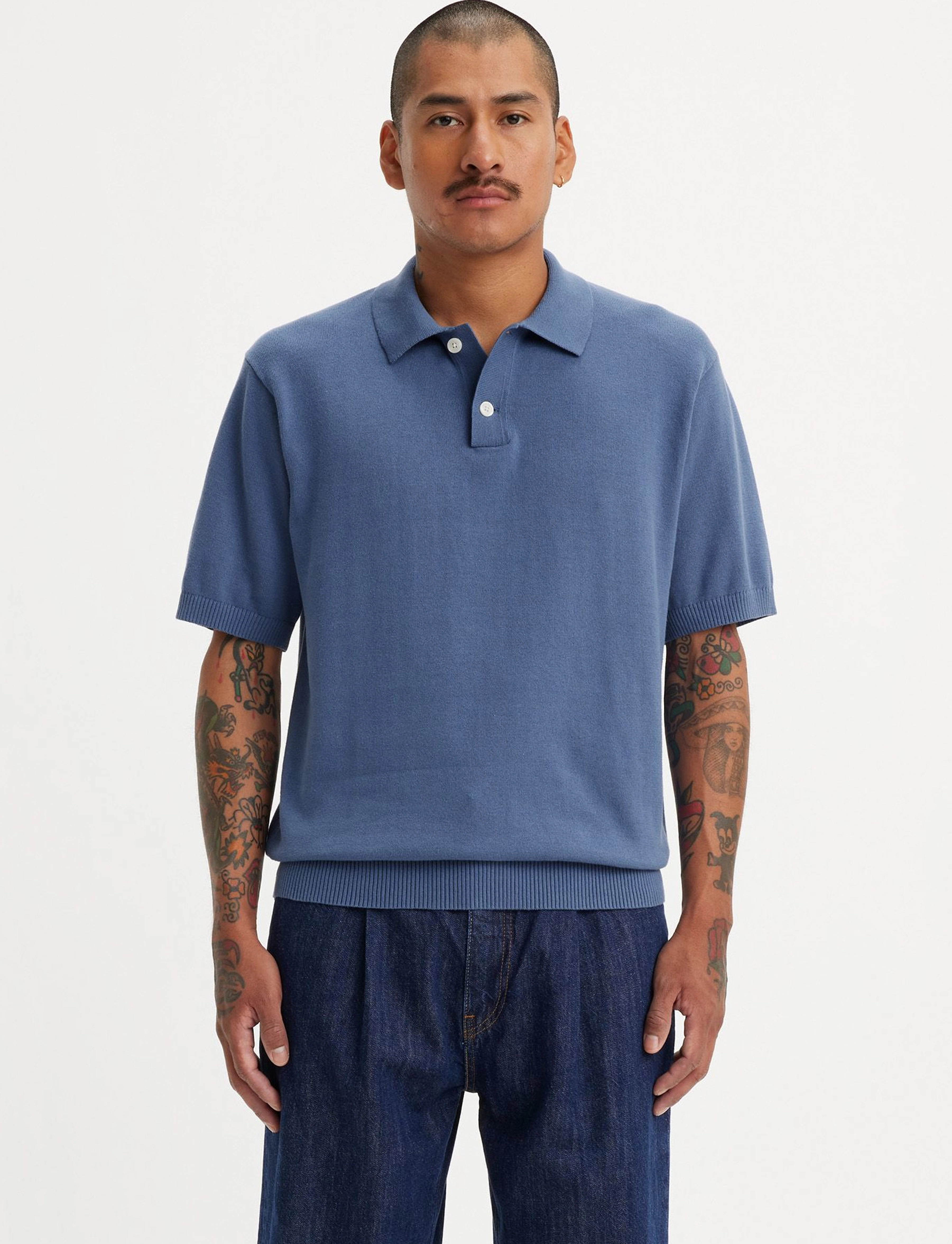 Levi's® - SWEATER KNIT POLO COASTAL FJOR - blues - 3