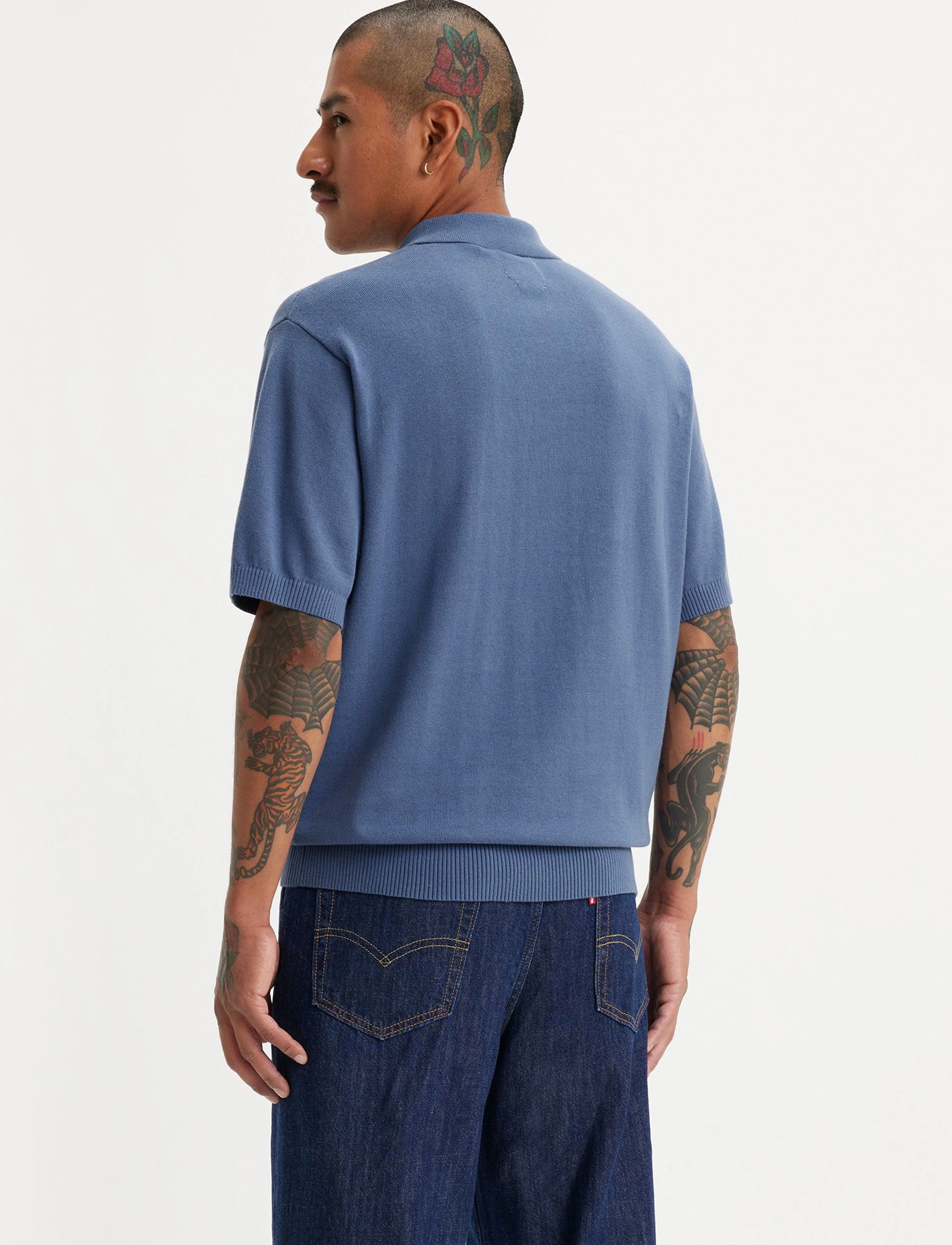 Levi's® - SWEATER KNIT POLO COASTAL FJOR - blues - 4