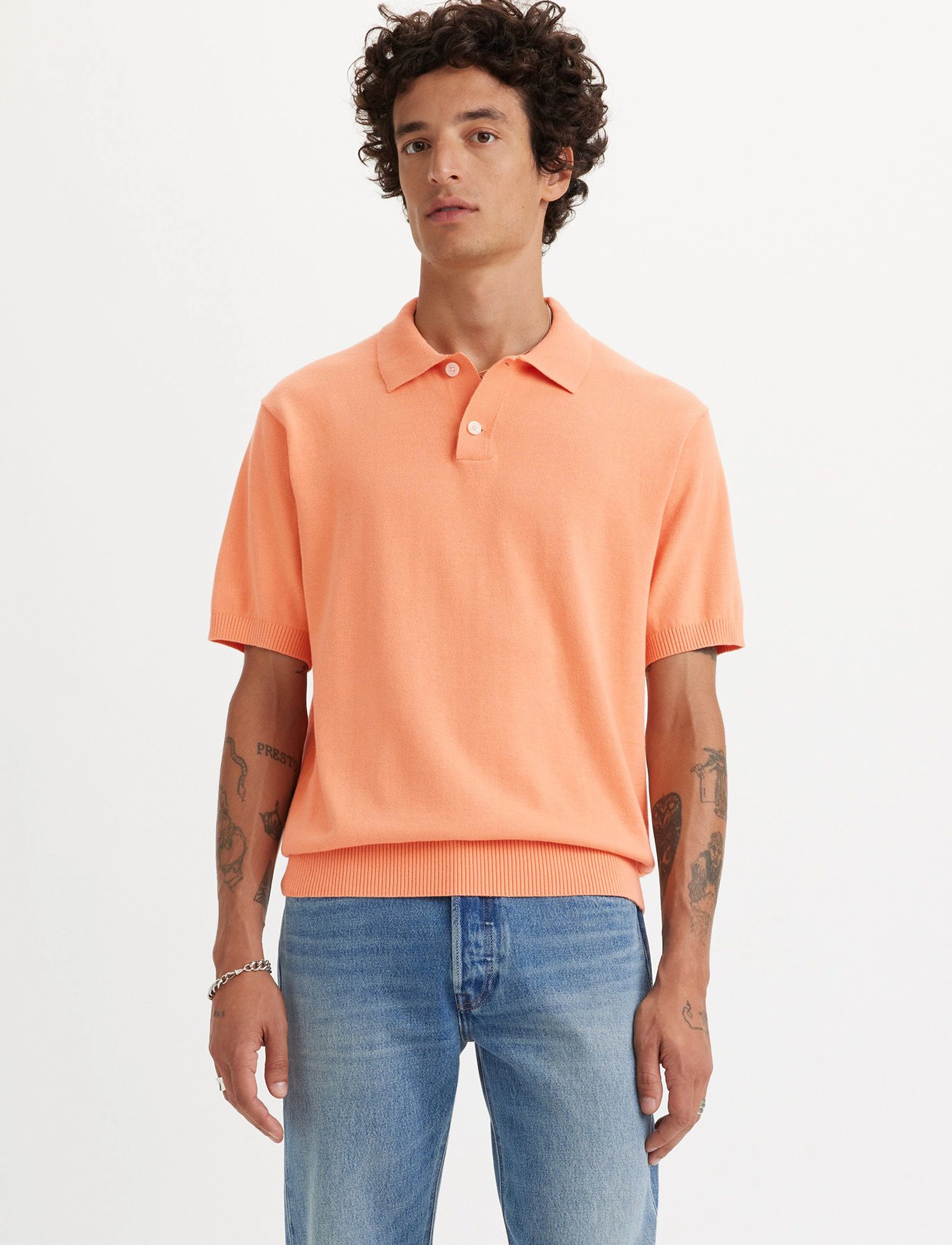 Levi's® - SWEATER KNIT POLO PEACH BLOOM - neutrals - 3