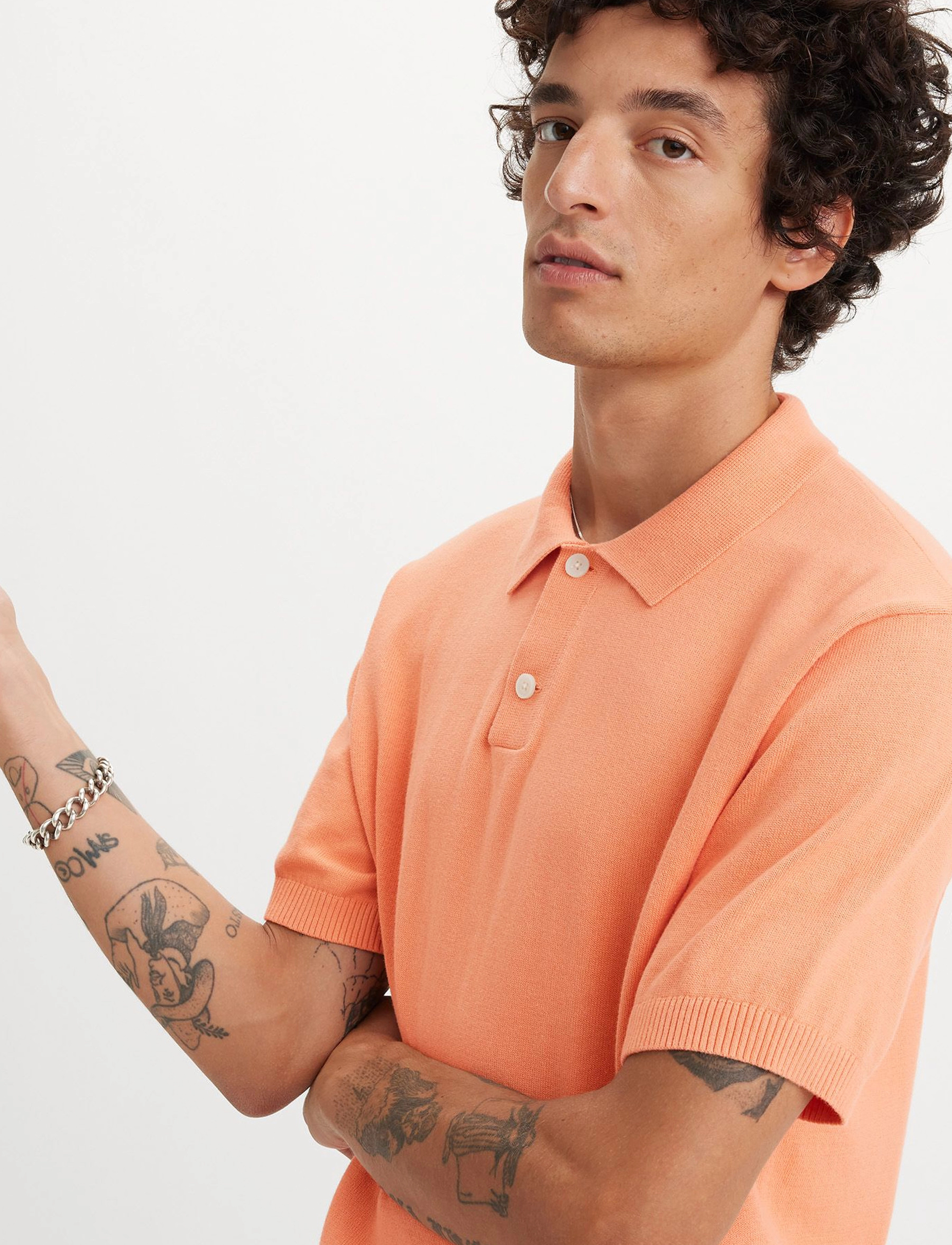 Levi's® - SWEATER KNIT POLO PEACH BLOOM - neutrals - 5