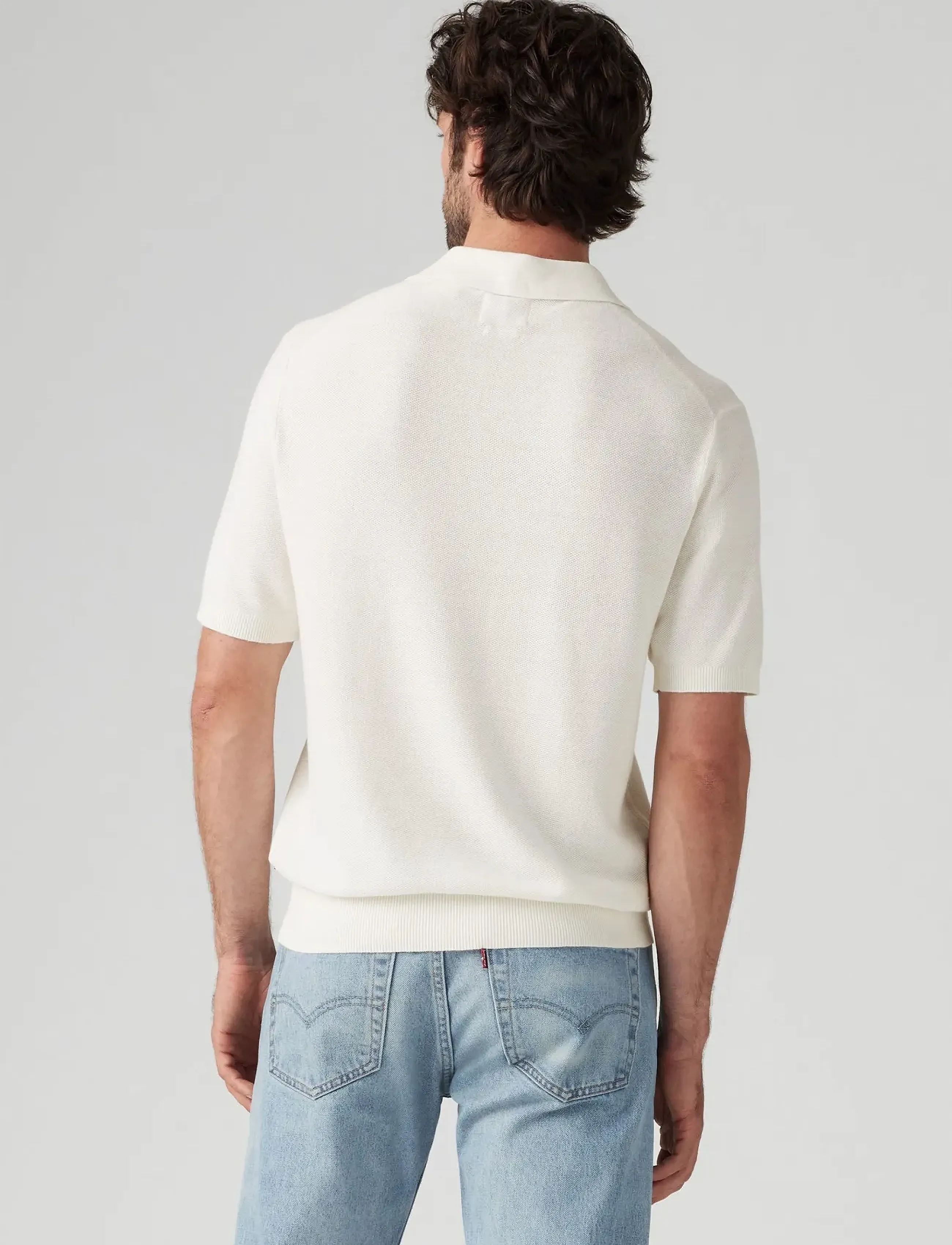 Levi's® - SWEATER KNIT POLO LINEN SEED S - gestrickte polohemden - multi-color - 3