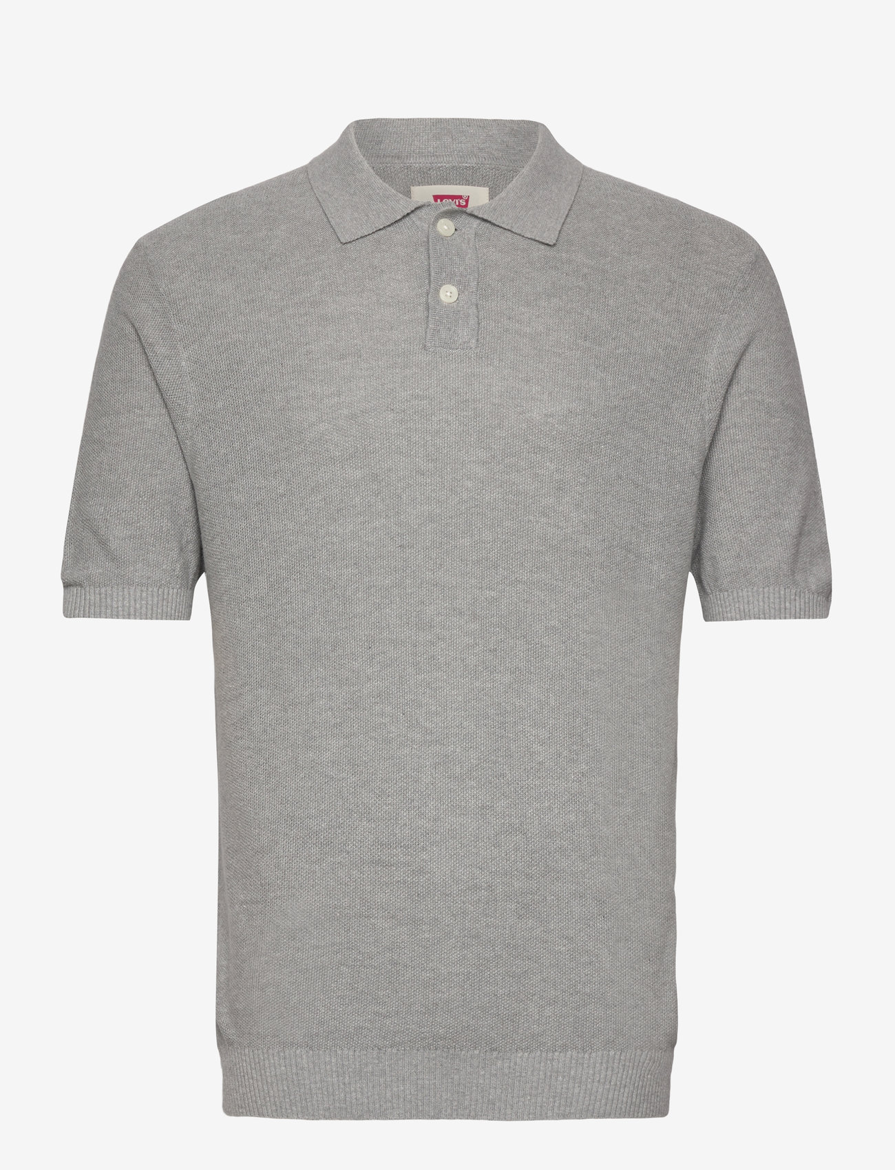 Levi's® - SWEATER KNIT POLO LINEN SEED S - polostrik - grey - 1
