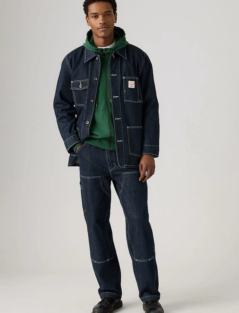 Levi's® - 568 LOOSE STRT DBL KNEE MORNIN - loose jeans - dark indigo - flat finish - 0