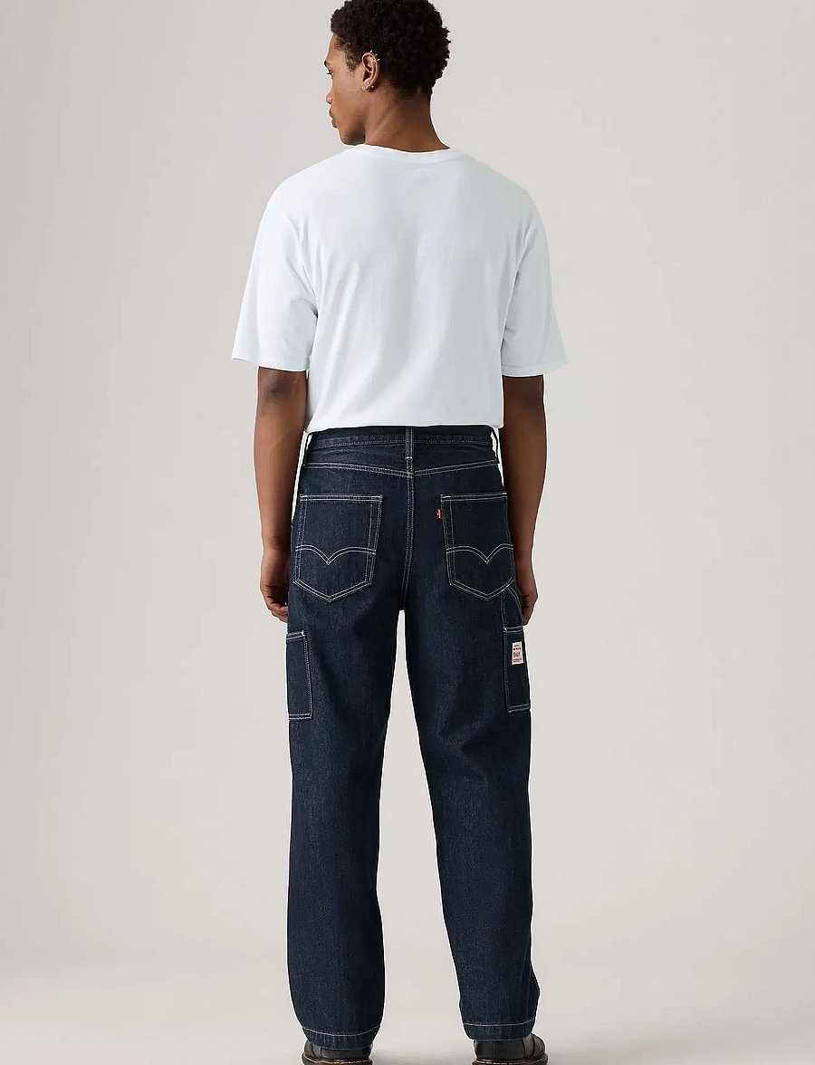 Levi's® - 568 LOOSE STRT DBL KNEE MORNIN - loose jeans - dark indigo - flat finish - 4