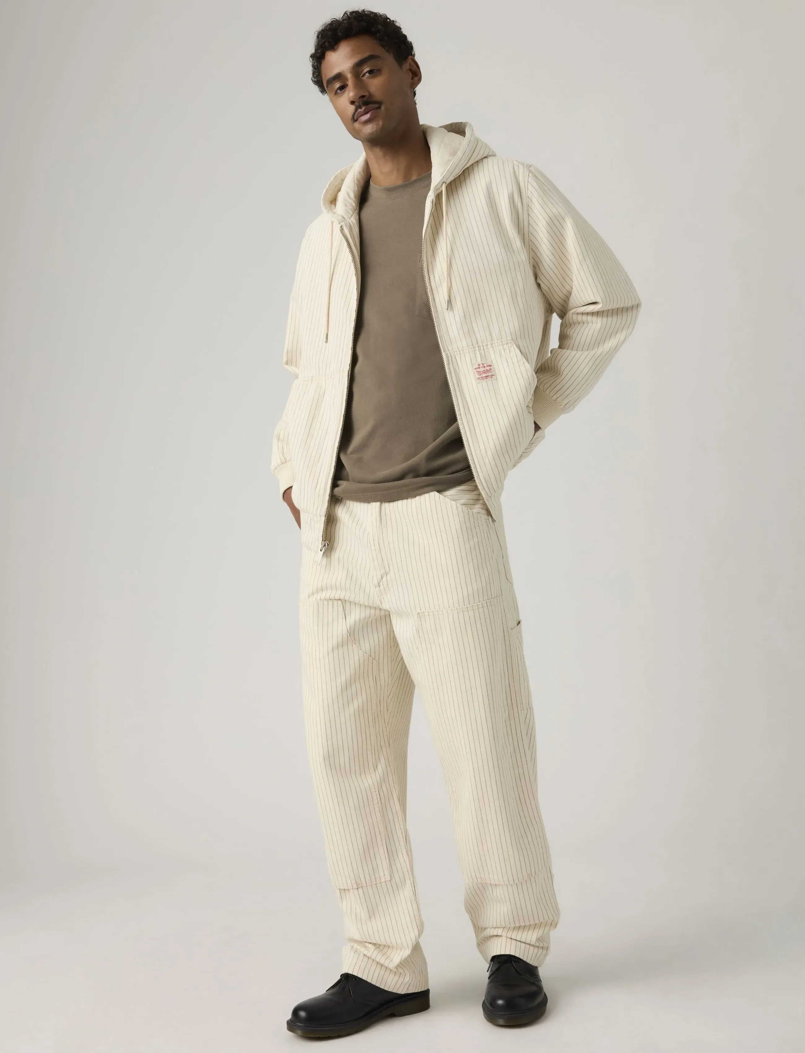 Levi's® 568 LOOSE STRT DBL KNEE MARRIS - Džinsi - NEUTRALS / cream