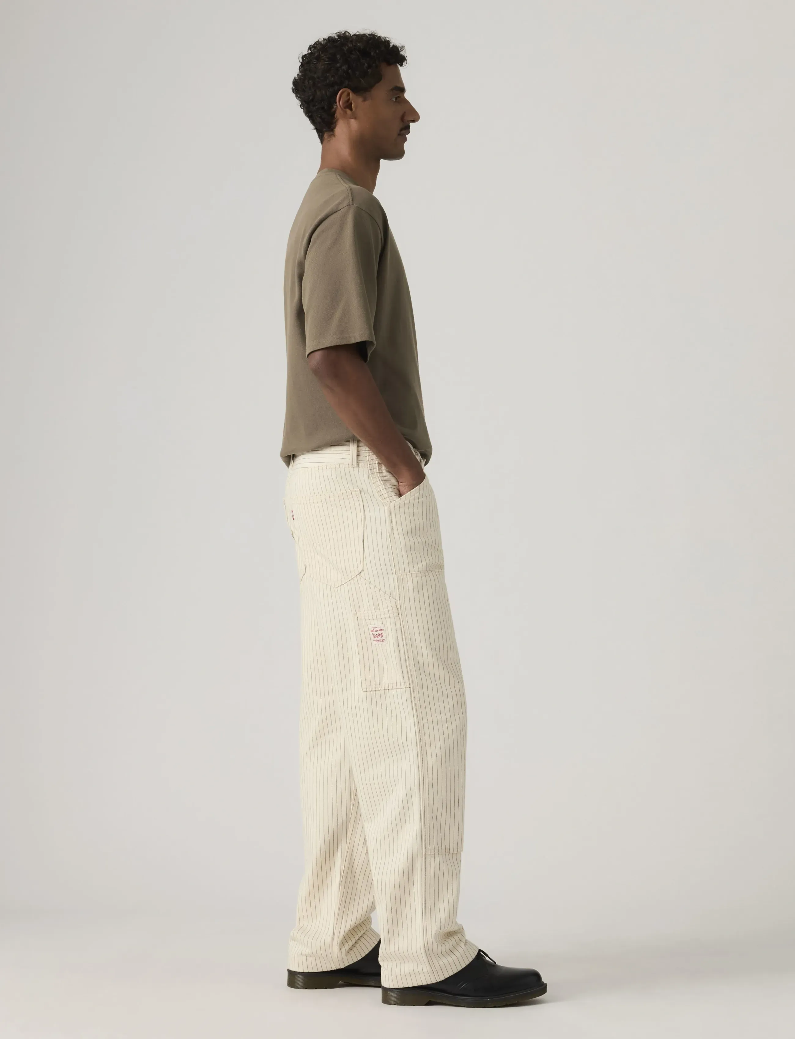 Levi's® - 568 LOOSE STRT DBL KNEE MARRIS - rúmar gallabuxur - neutrals - 3