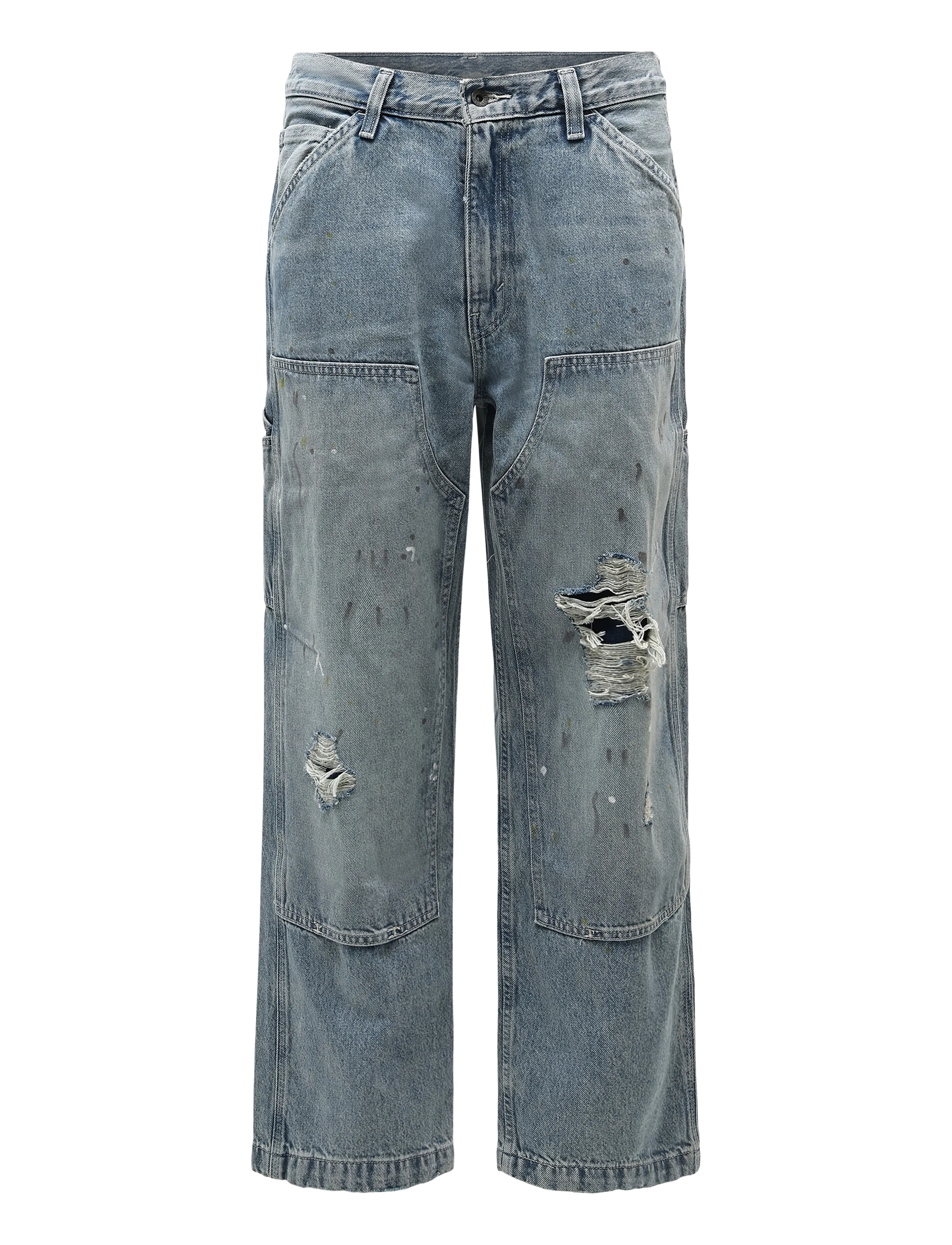 Levi's® 568 LOOSE STRT DBL KNEE DIVING - Jeans - MED INDIGO - WORN IN / blue