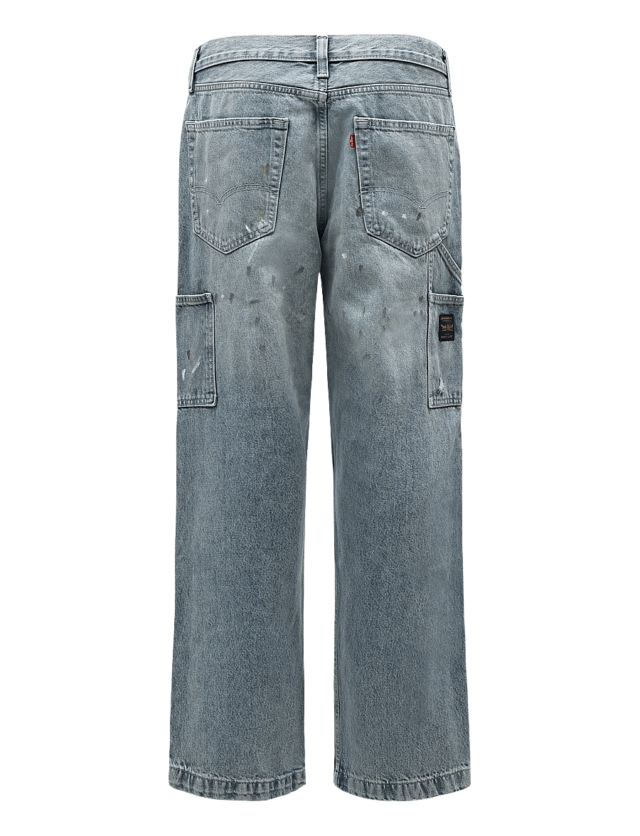 Levi's® - 568 LOOSE STRT DBL KNEE DIVING - alt laienevad teksad - med indigo - worn in - 1