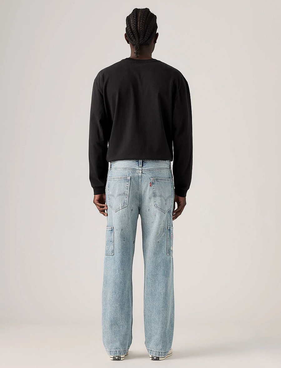 Levi's® - 568 LOOSE STRT DBL KNEE DIVING - weite jeans - med indigo - worn in - 4