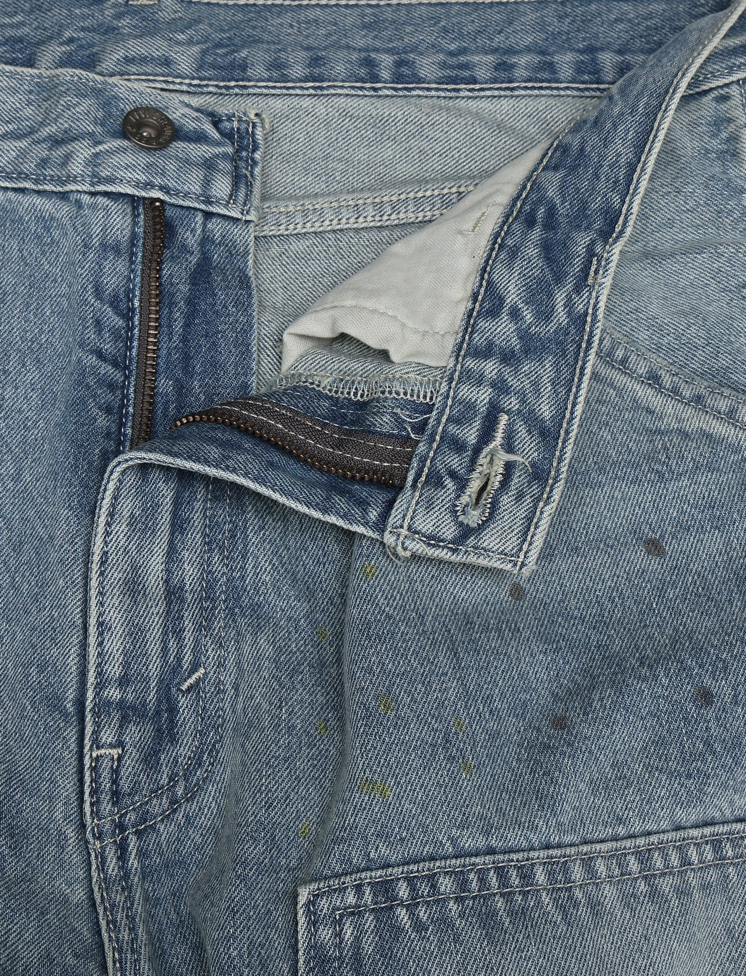 Levi's® - 568 LOOSE STRT DBL KNEE DIVING - med indigo - worn in - 3