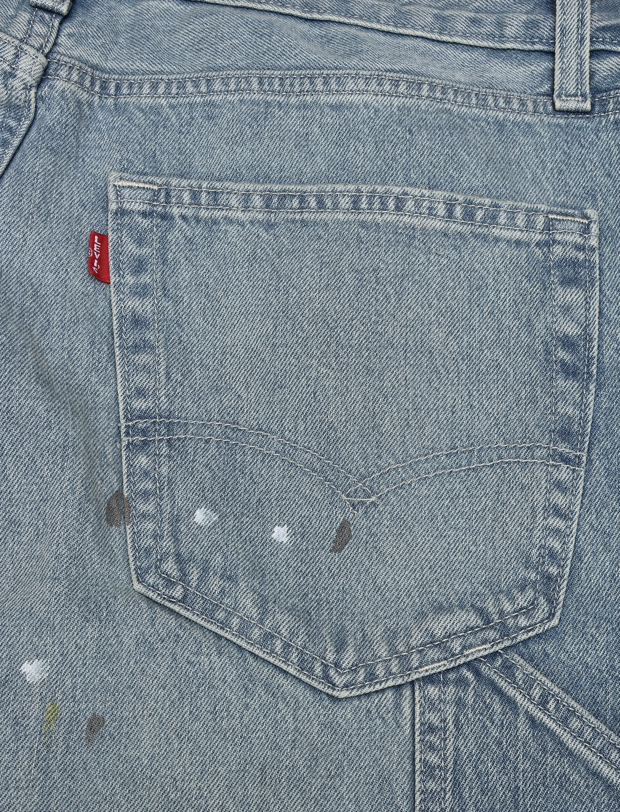 Levi's® - 568 LOOSE STRT DBL KNEE DIVING - med indigo - worn in - 4