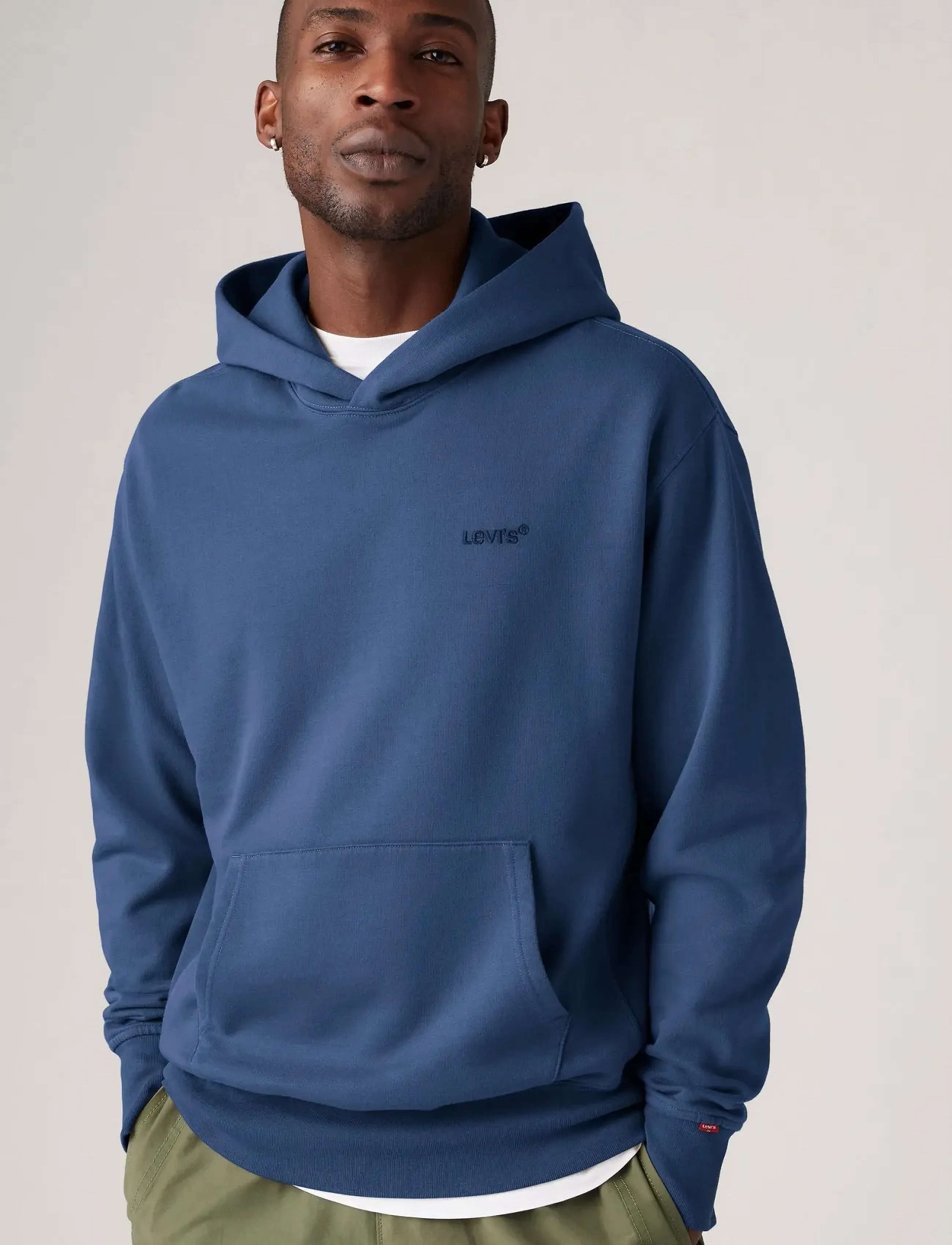 Levi's The Authentic Hoodie Sargasso, Mænd, Hættetrøje, Navy, Str: S