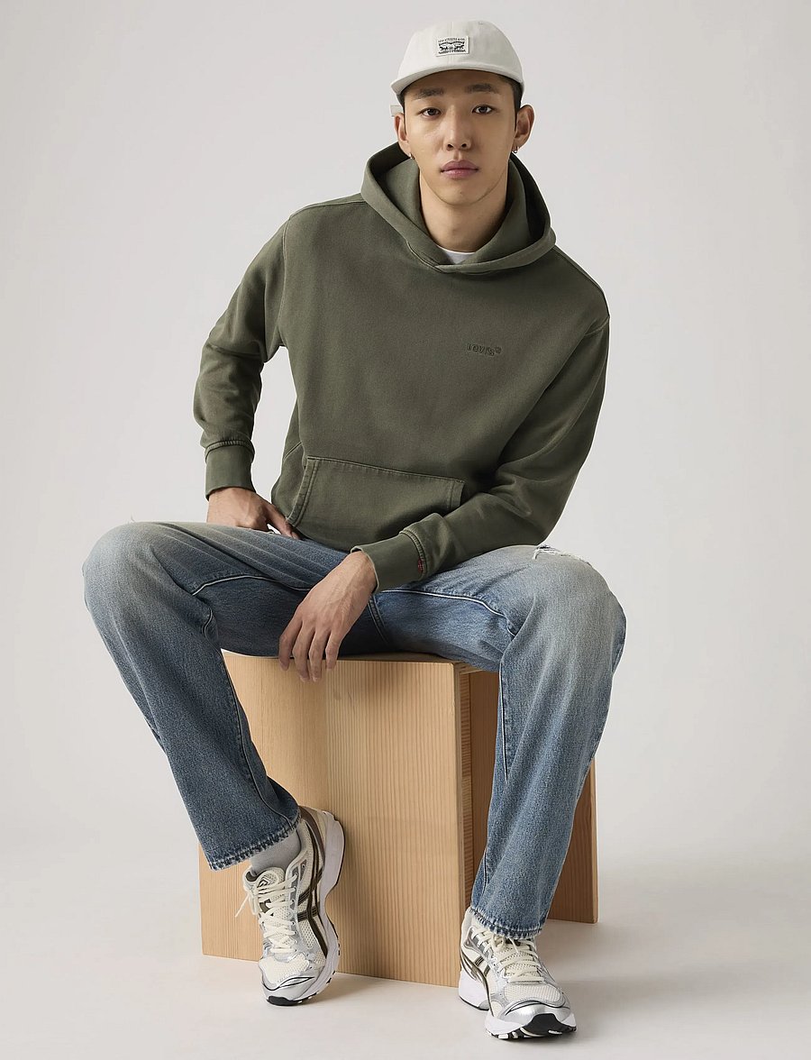 Levi's® - THE AUTHENTIC HOODIE GARMENT D - hettegensere - greens - 5