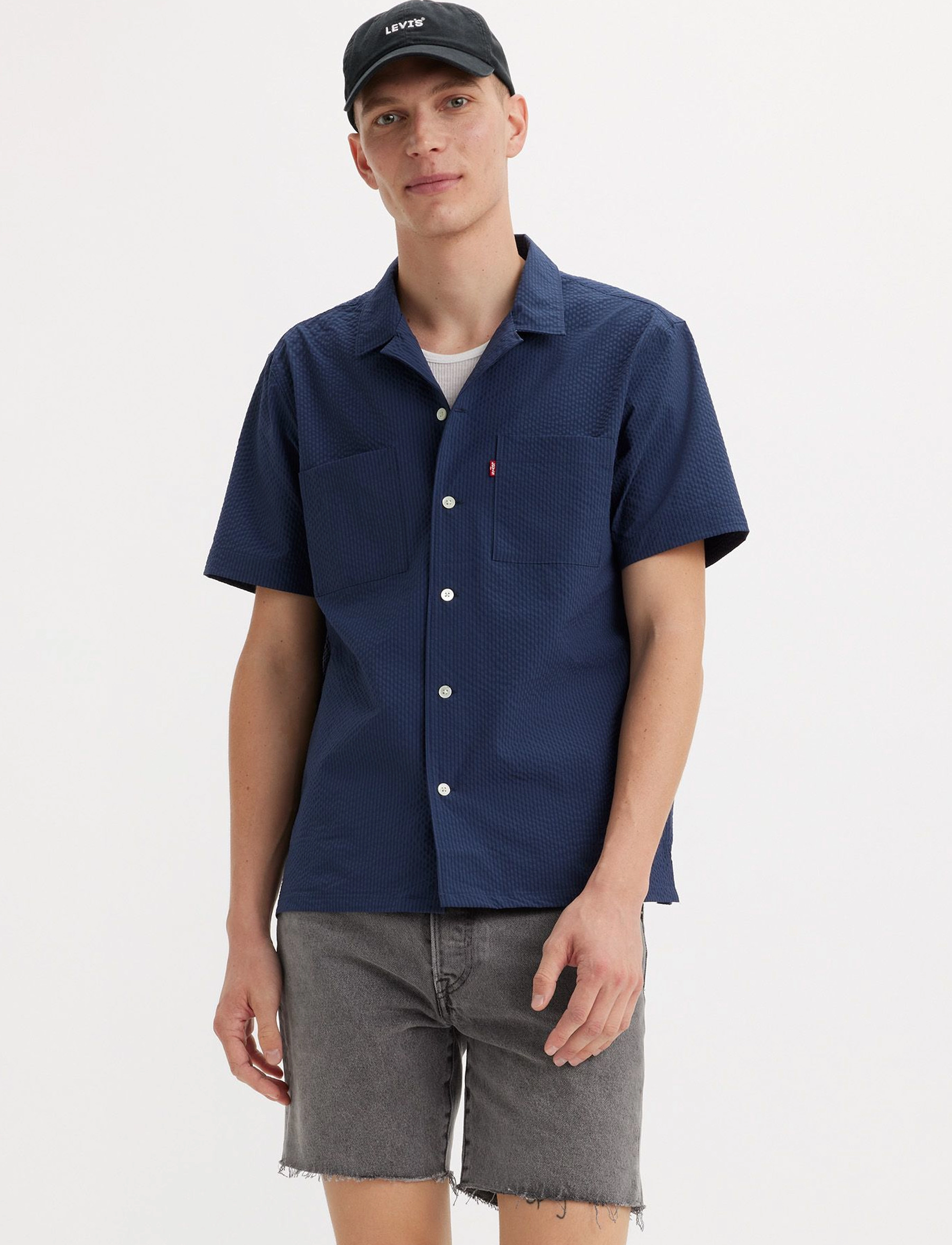 Levi's® - THE STANDARD CAMP SHIRT NAVAL - blues - 3